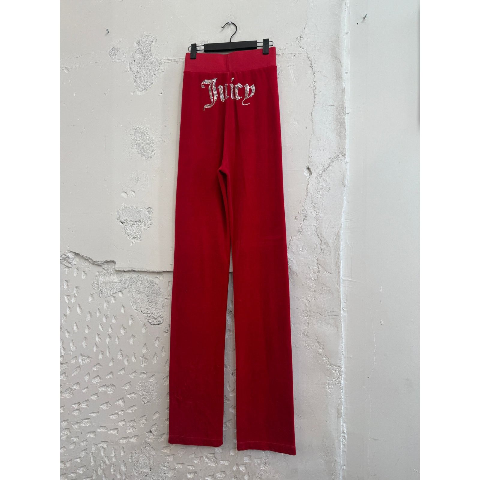 Vetements x Juicy Couture Embellished-Logo Velour Track Pant