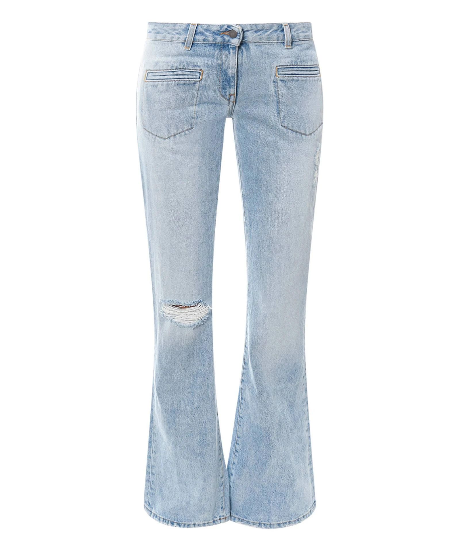 Palm Angels o1s22i1n0824 Low-rise Waist Bootcut Jeans in Light Blue Size 28" / US 6 / IT 42 - 1 Thumbnail
