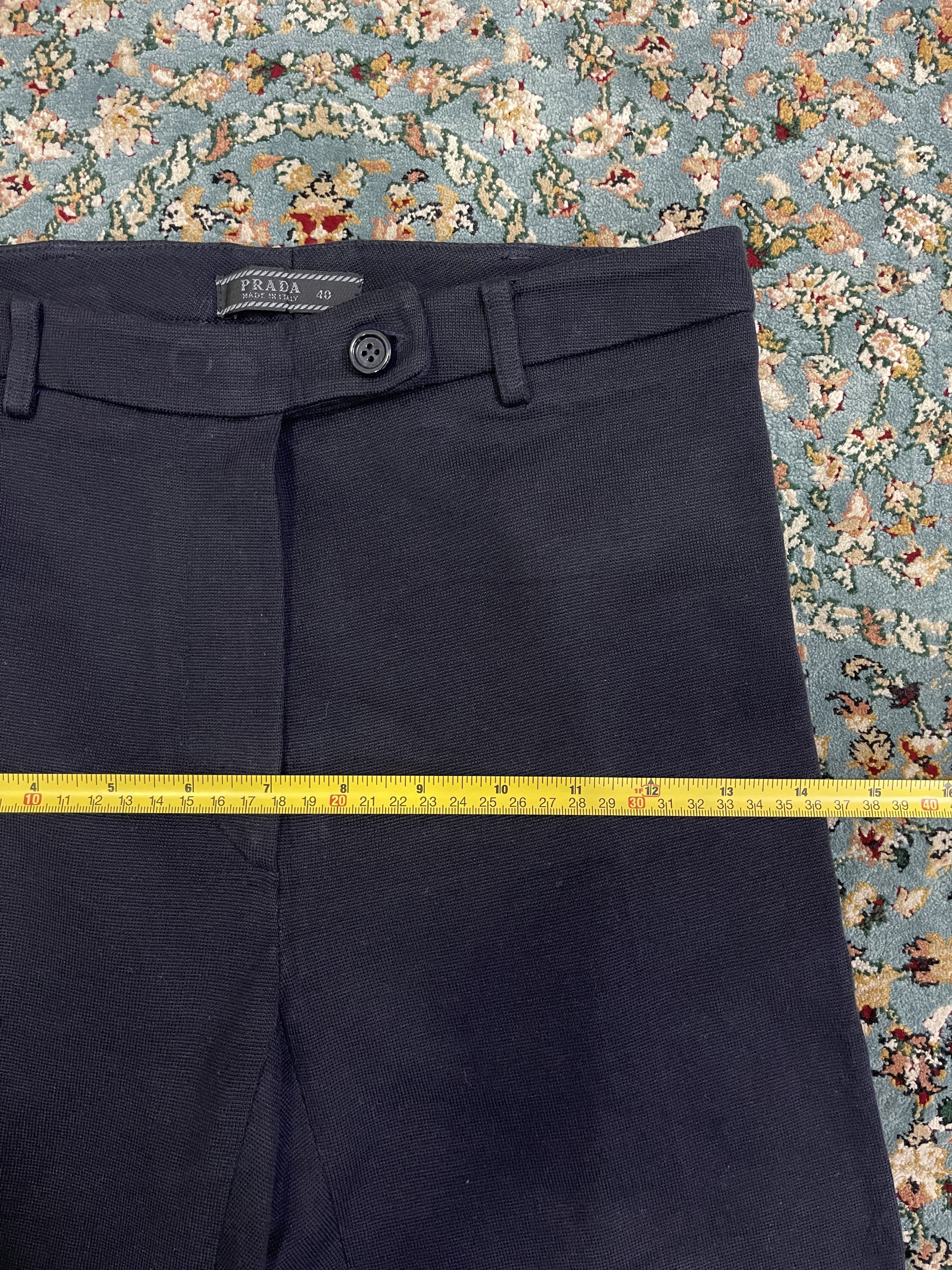 Prada Black PRADA Luxury Trousers Size 26" / US 2 / IT 38 - 7 Thumbnail
