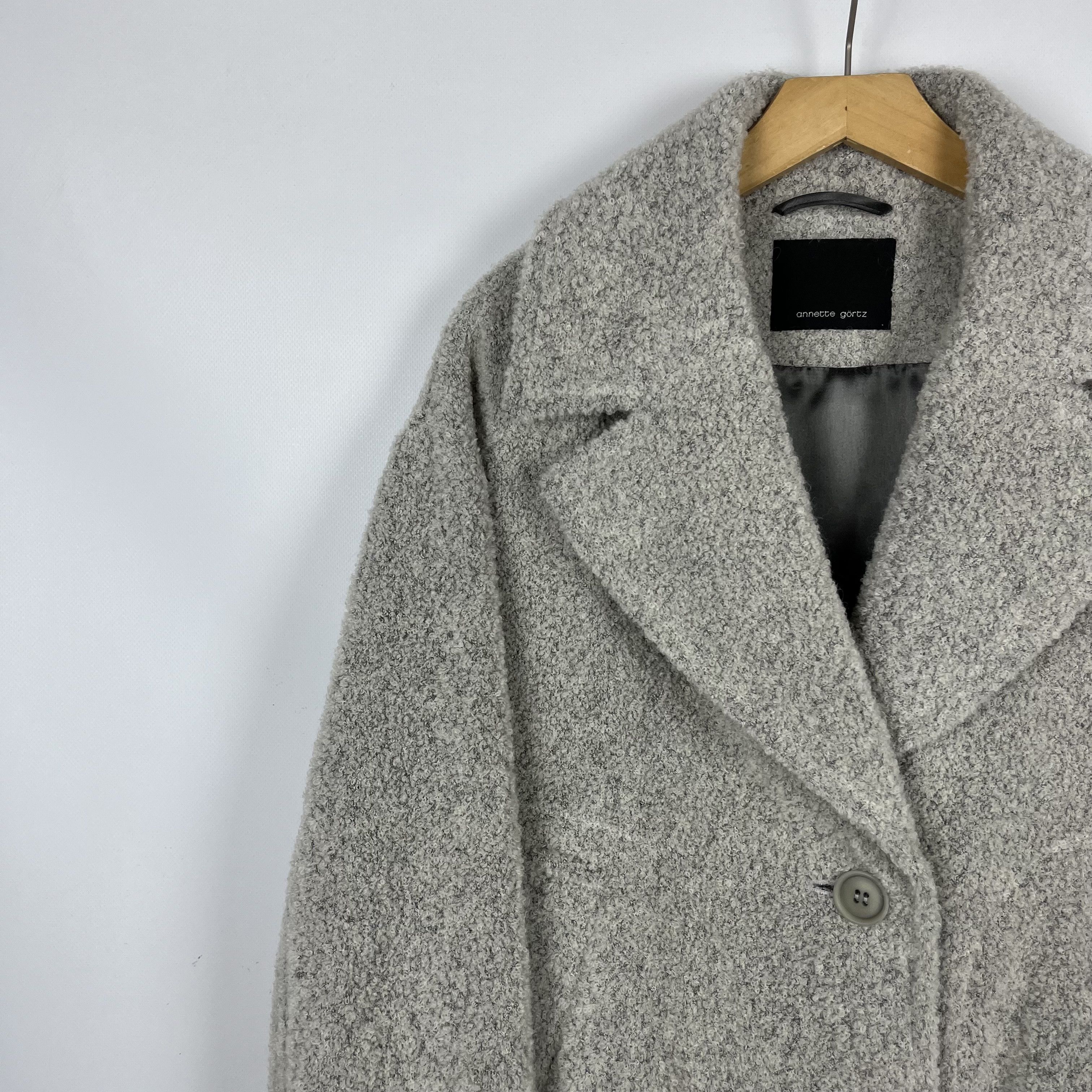 Annette Gortz Ladies Annette Gortz Avant-Garde Single-Breasted Coat Jacket Size L / US 10 / IT 46 - 5 Thumbnail