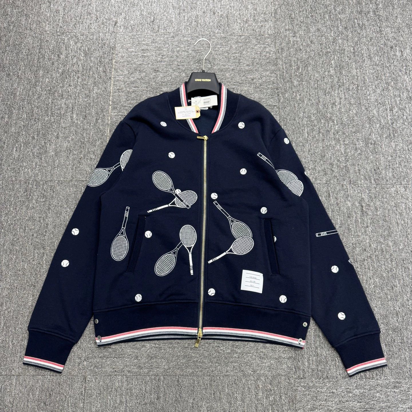 Thom Browne Thom Browne Tennis Racket Embroidered Hoodie 4 Size US XL / EU 56 / 4 - 1 Thumbnail