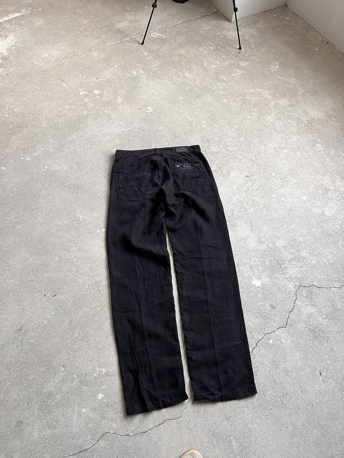 Dolce & Gabbana 90s Vintage Dolce&Gabbana Pants Linen Size US 29 - 9 Thumbnail