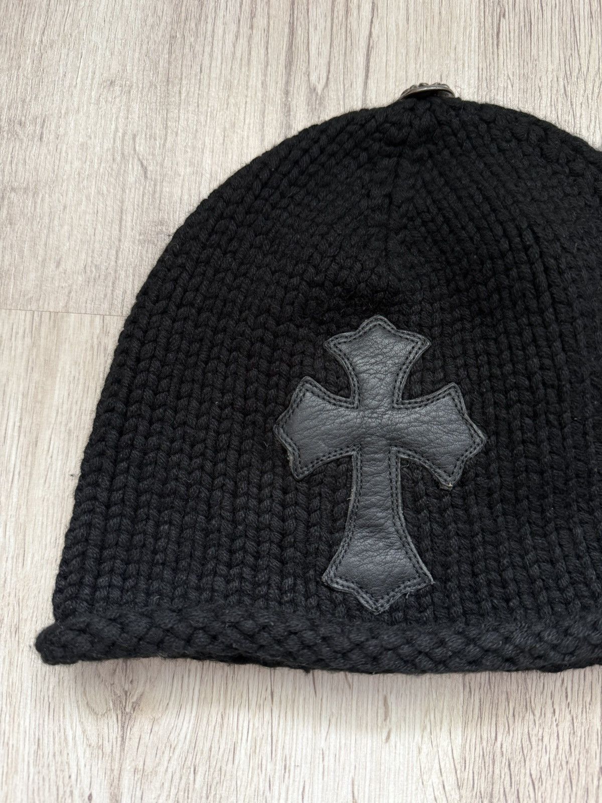 Chrome Hearts Vintage 1995 Chrome Hearts Cashmere Beanie • Silver Button Size ONE SIZE - 2 Thumbnail