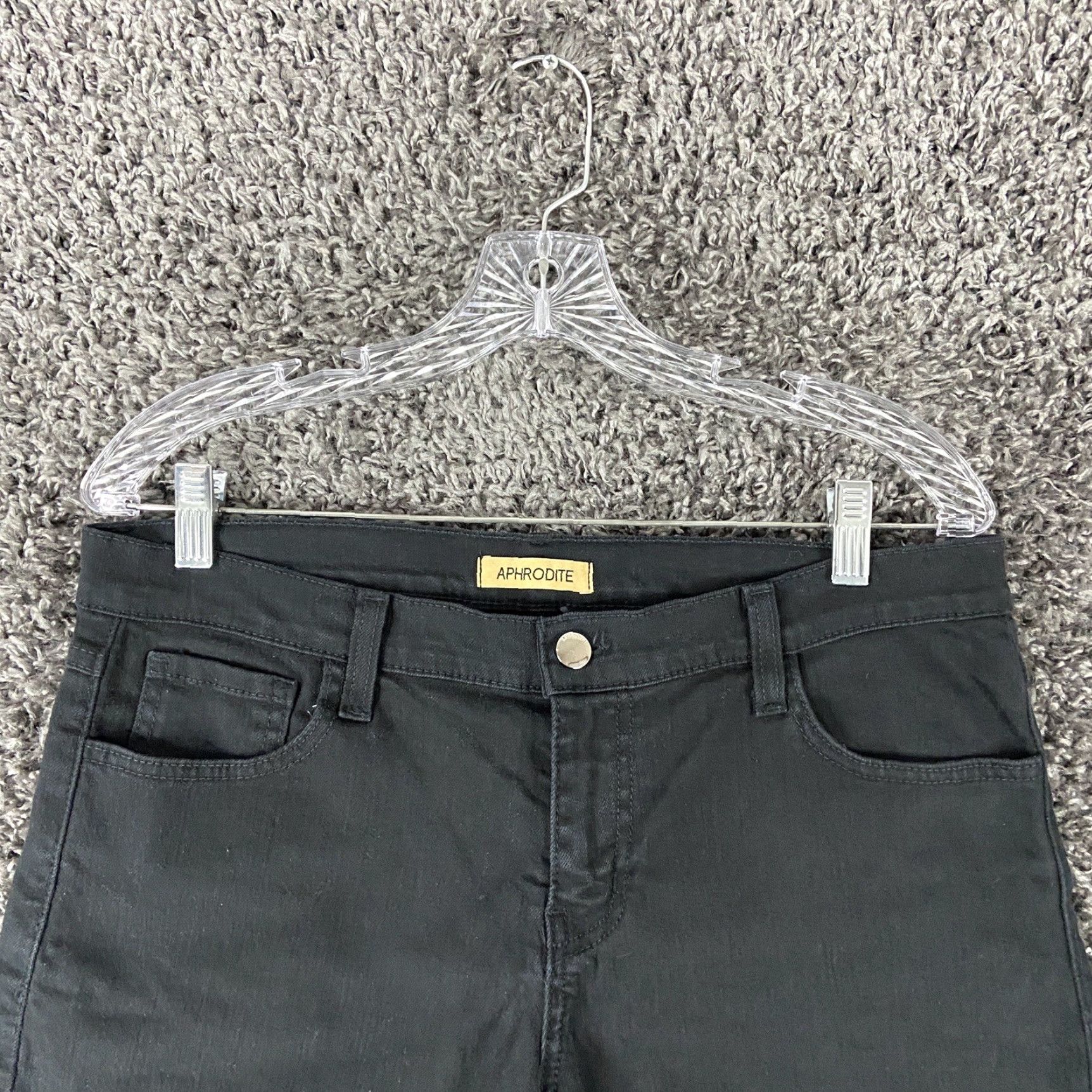 Vintage Aphrodite Black Distressed Shorts Women’s M Size 32" / US 10 / IT 46 - 5 Thumbnail