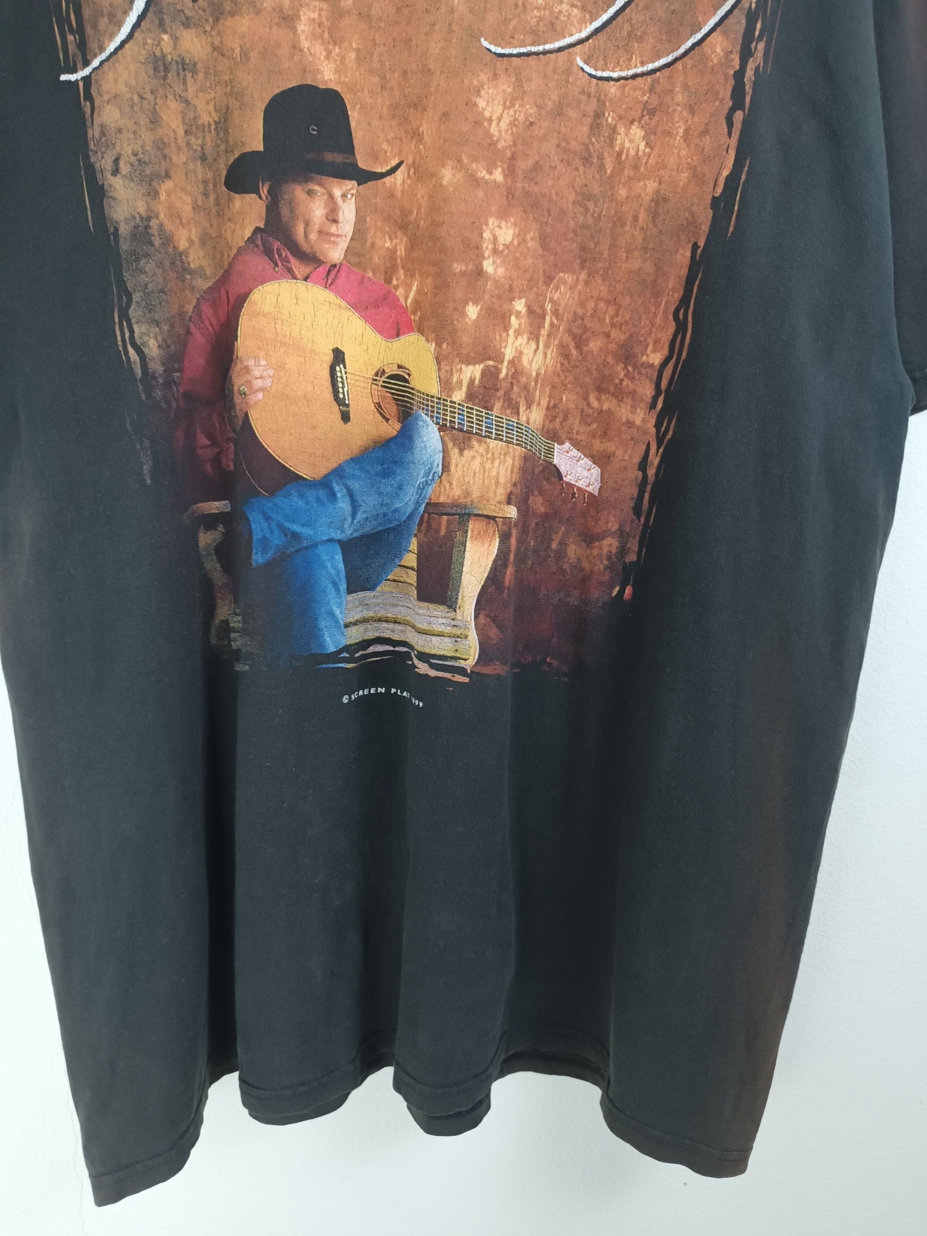 Vintage THRASHED FADED VINTAGE '99 JOHN MICHAEL MONTGOMERY TOUR TEE Size US XL / EU 56 / 4 - 8 Thumbnail