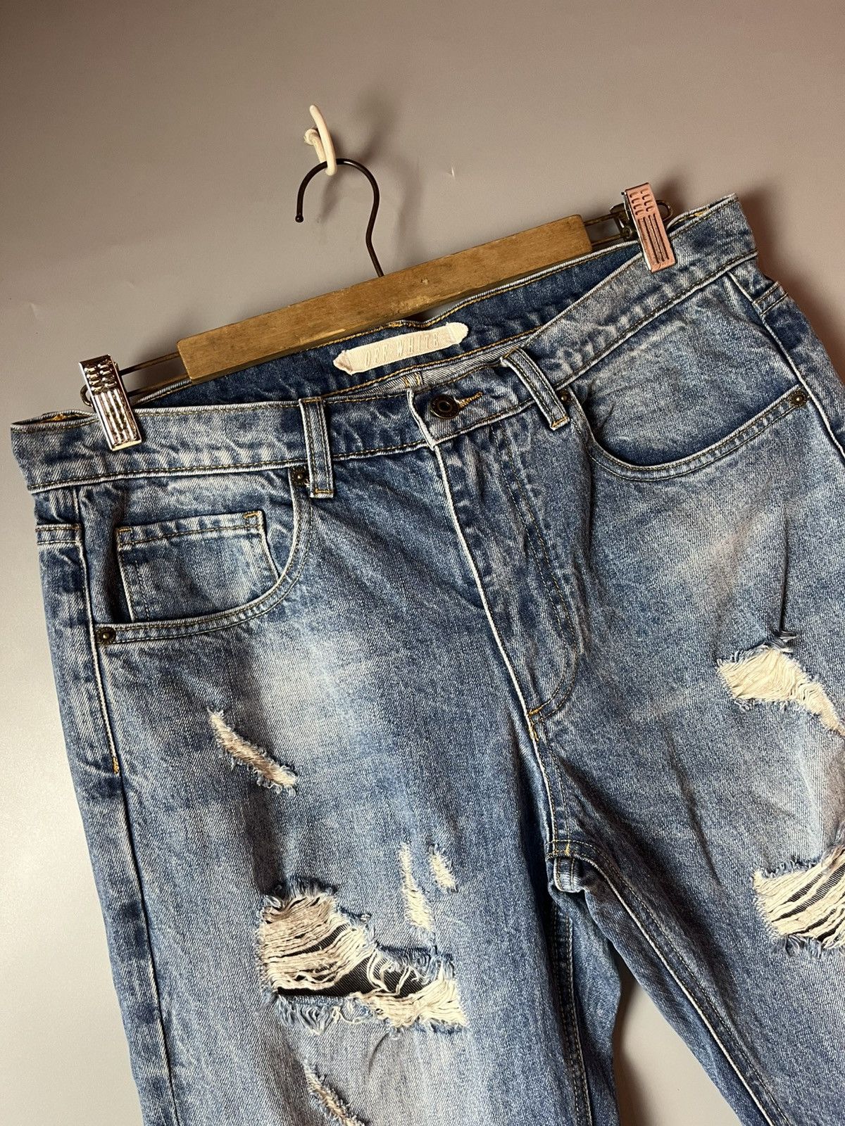 Off-White Off-White - Virgil Abloh OG diagonal striped pants Size US 34 / EU 50 - 2 Thumbnail
