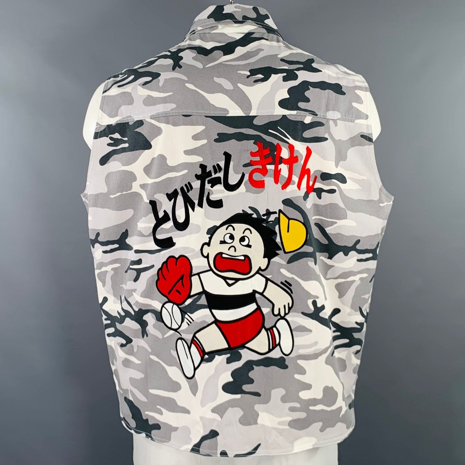 Fucking Awesome FUCKINGAWESOME XL Grey Black White Camo Cotton Cargo Vest Size US XL / EU 56 / 4 - 4 Thumbnail