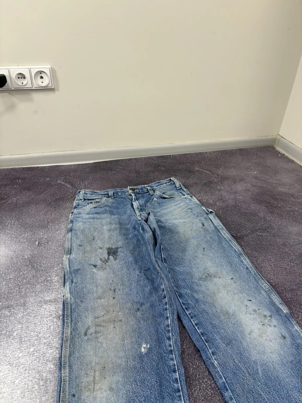 Dickies × Vintage Vintage Dickies Y2K Faded Blue Work Hype Denim Jeans Size US 32 / EU 48 - 9 Thumbnail