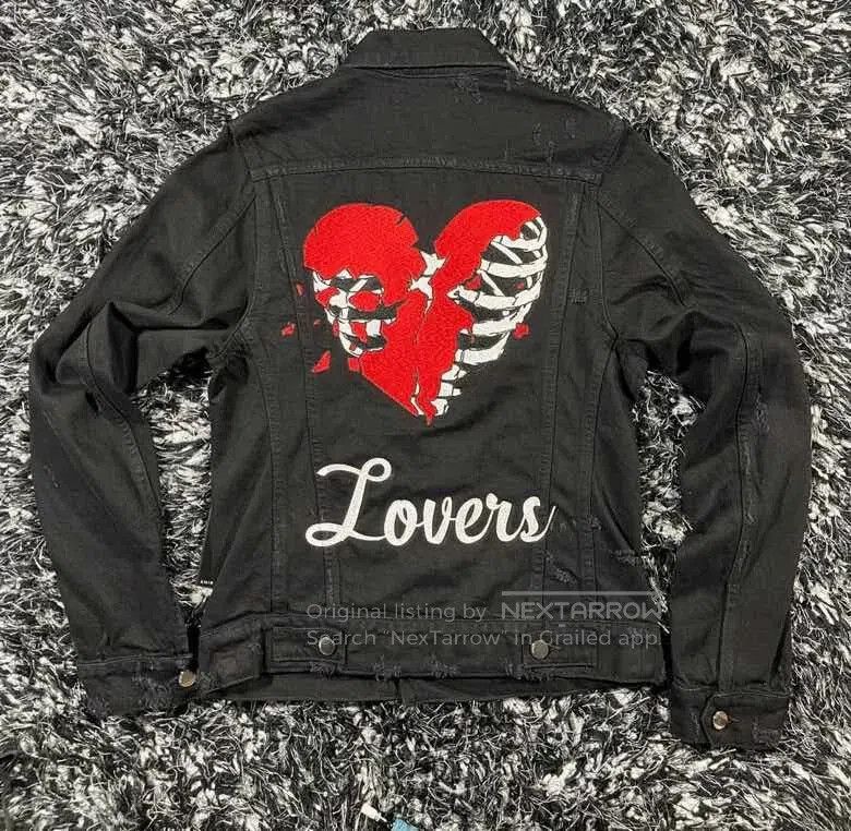 Amiri amiri lovers trucker denim jacket new. Size US XS / EU 42 / 0 - 3 Thumbnail