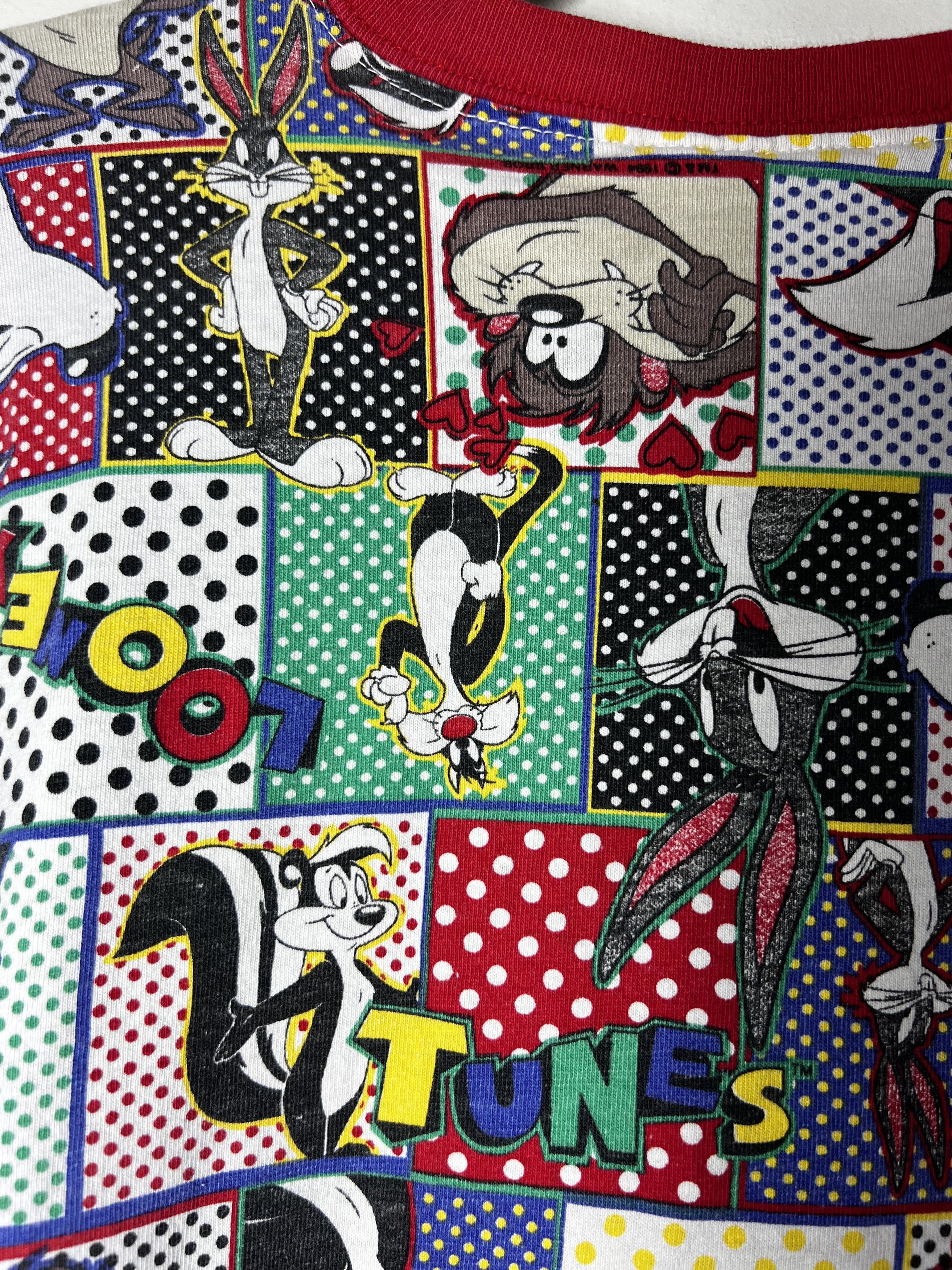 Vintage Vintage 1994 Looney Tunes Cartoon All Over Print T-Shirt Size US L / EU 52-54 / 3 - 5 Thumbnail