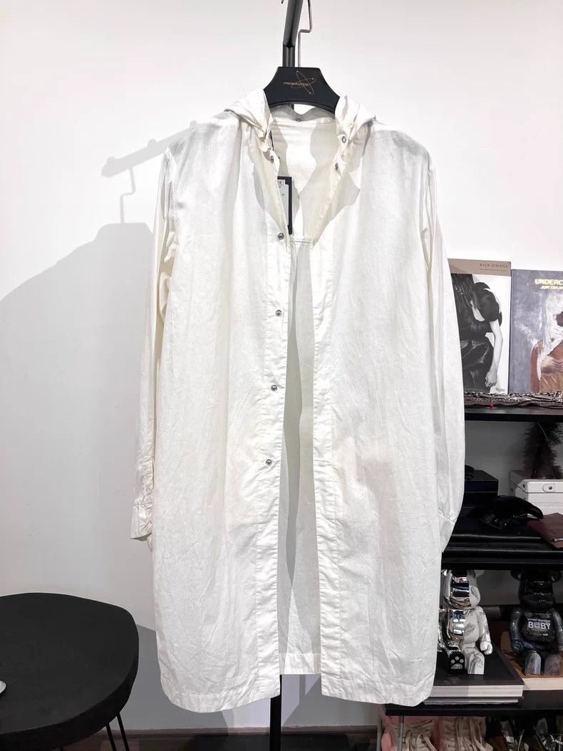 Boris Bidjan Saberi 11by BBS Painted Distressed Mid-Length Hooded Coat, Size US XL / EU 56 / 4 - 1 Thumbnail