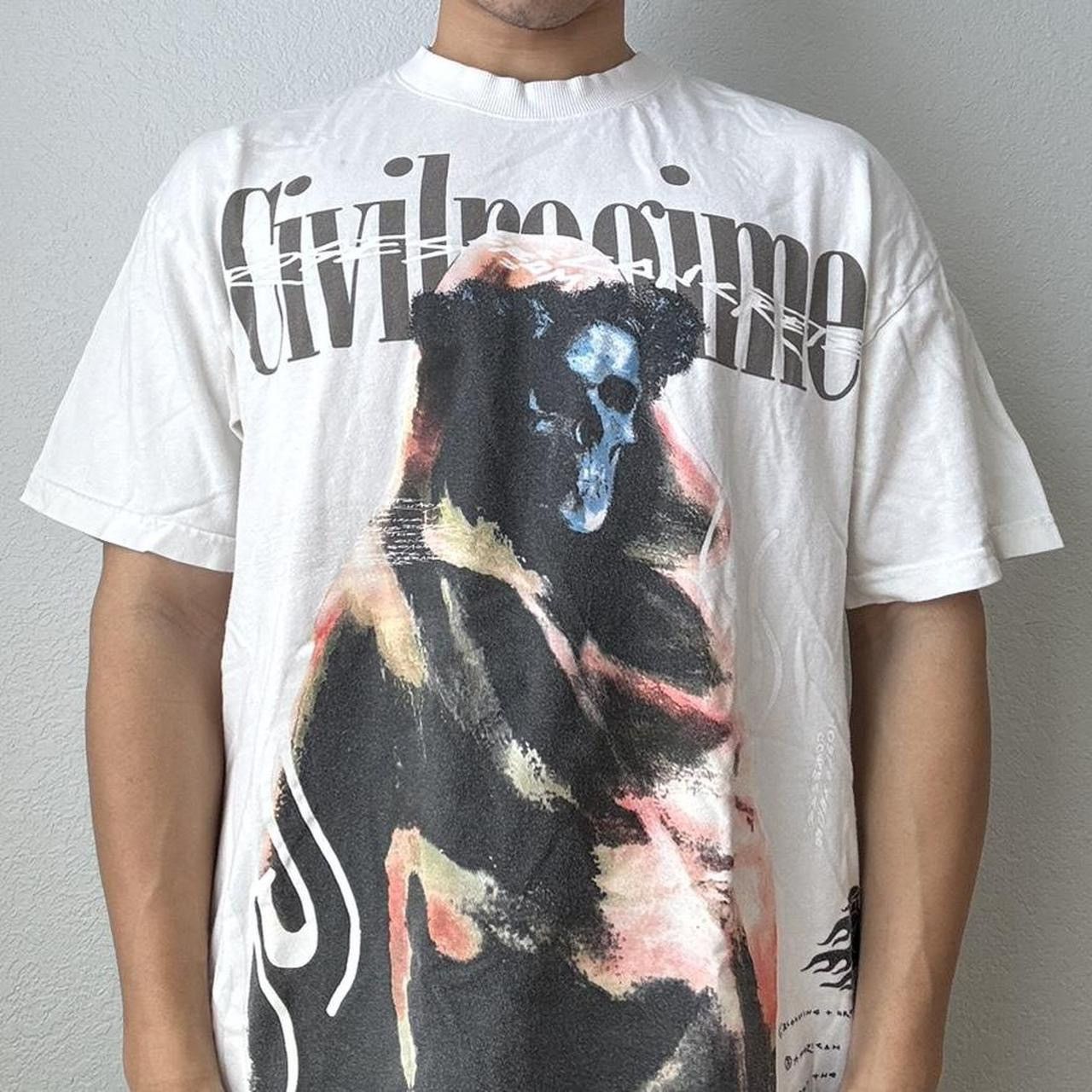 Civil Regime Civil Regime Grim Reaper Graphics White Tee Shirts Size US L / EU 52-54 / 3 - 1 Thumbnail