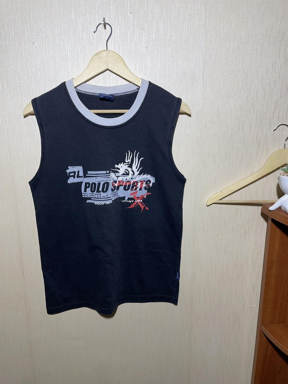 Polo Ralph Lauren × Vintage Polo Ralph Lauren Sleeveless T shirt vintage 90s Size US S / EU 44-46 / 1 - 1 Thumbnail