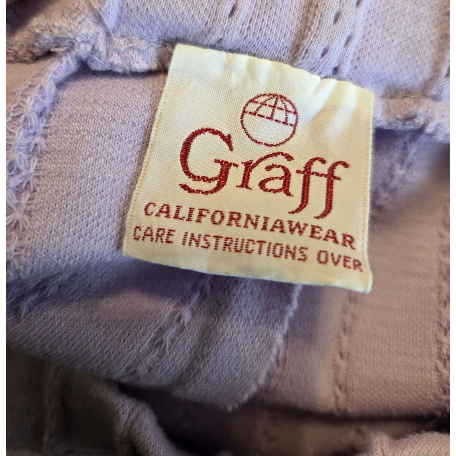 GRAFF VINTAGE Graff Californiawear Resort Wear Set Pant Suit Jacket Skirt Pants S Lilac Purple 1980s Women Men? Size 28" / US 6 / IT 42 - 3 Thumbnail