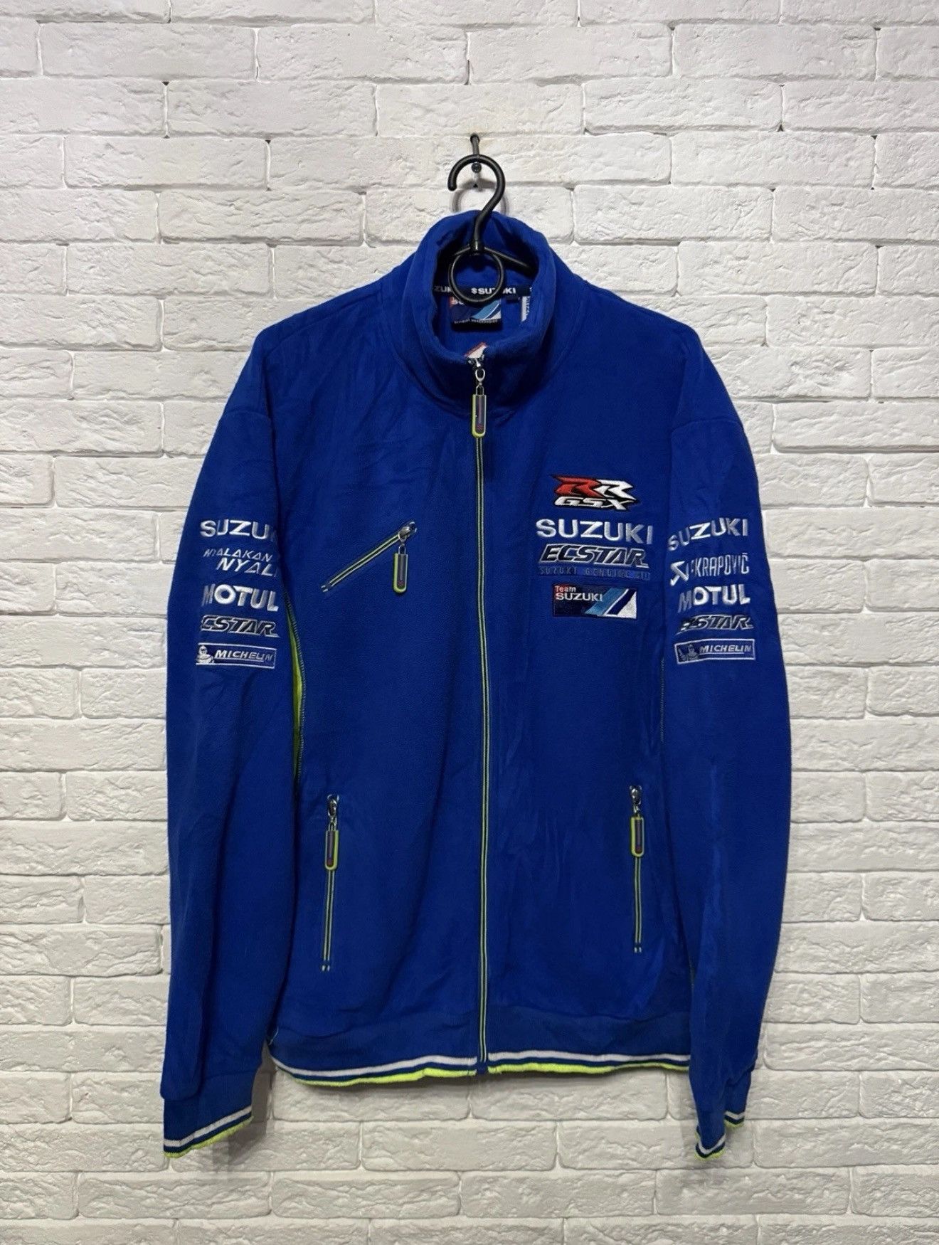 Other Vintage Suzuki Ecstar MotoGP Racing Fleece Jacket Sz M Size US M / EU 48-50 / 2 - 1 Thumbnail
