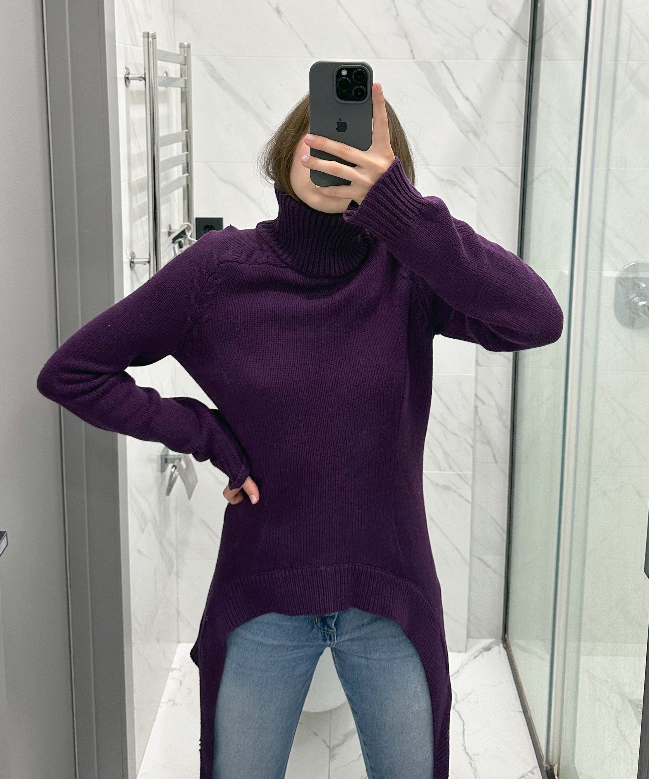 Givenchy GIVENCHY Sweater Cross Belt Waist Jumper Dress Purple Size M / US 6-8 / IT 42-44 - 10 Thumbnail
