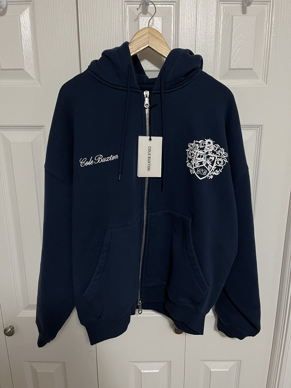 Cole Buxton Cole Buxton Collegiate Crest Logo Zip Hoodie Size US L / EU 52-54 / 3 - 1 Thumbnail