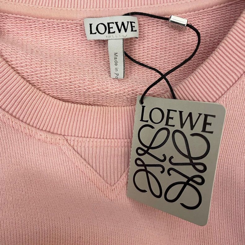 Loewe loewe Light pink embroidered logo classic round-neck sweats Size US XS / EU 42 / 0 - 5 Thumbnail