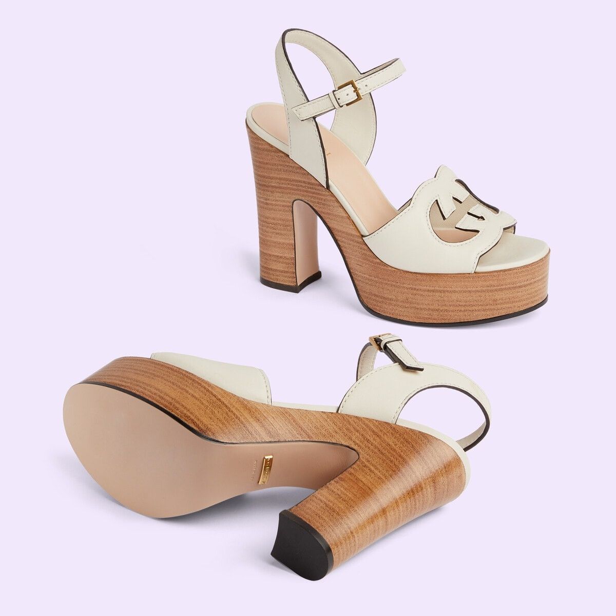 Gucci o1s1wg110125 Interlocking G Sandals in White Size US 7.5 / IT 37.5 - 5 Thumbnail
