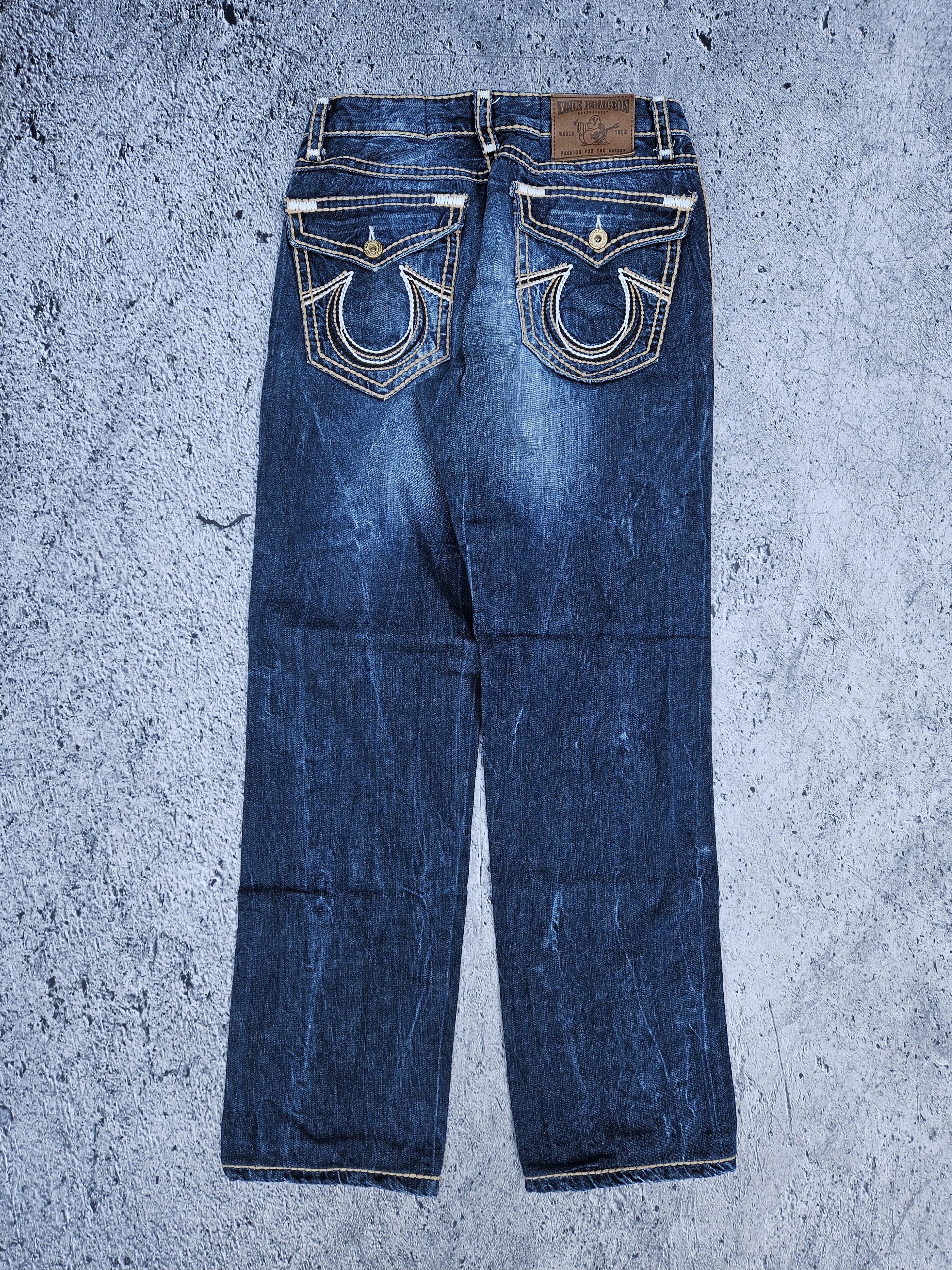 True Religion True religion back flap contrast stitch washed denim Size US 34 / EU 50 - 1 Thumbnail