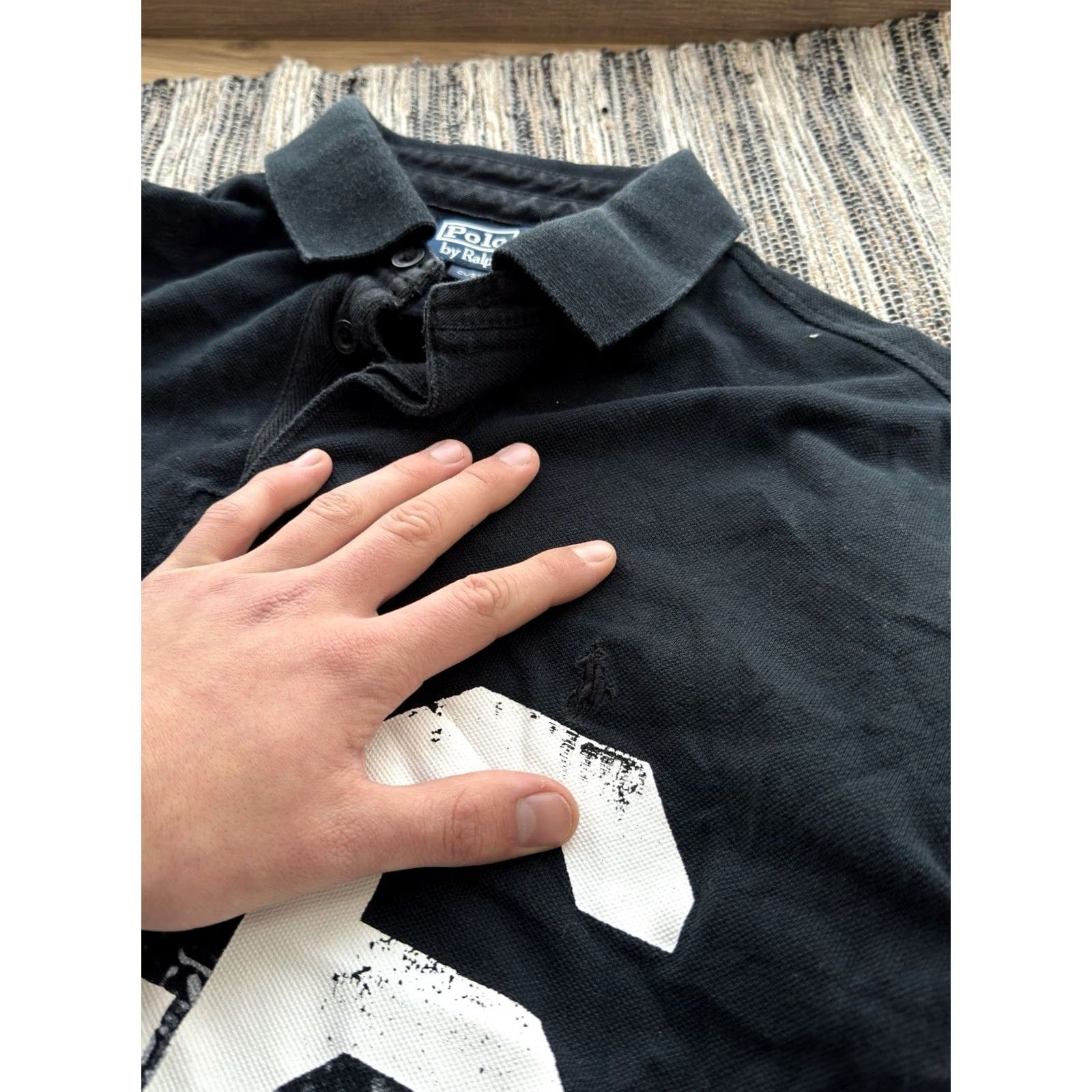 Ralph Lauren VINTAGE Polo Ralph Lauren Y2K 90s 946 big logo Polo T-Shirt L Black Logo 90s Mens Size US L / EU 52-54 / 3 - 5 Thumbnail