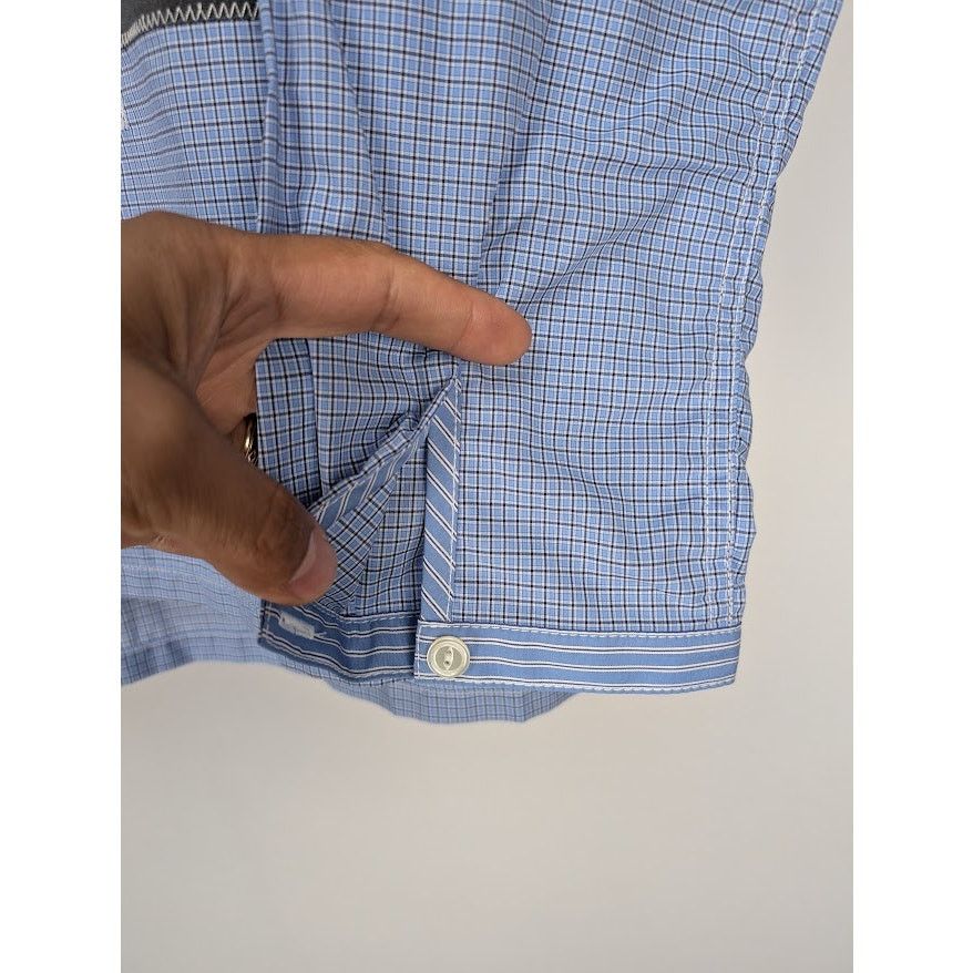 Junya Watanabe o1rshd1 Button up Shirt in Blue Size US L / EU 52-54 / 3 - 9 Thumbnail