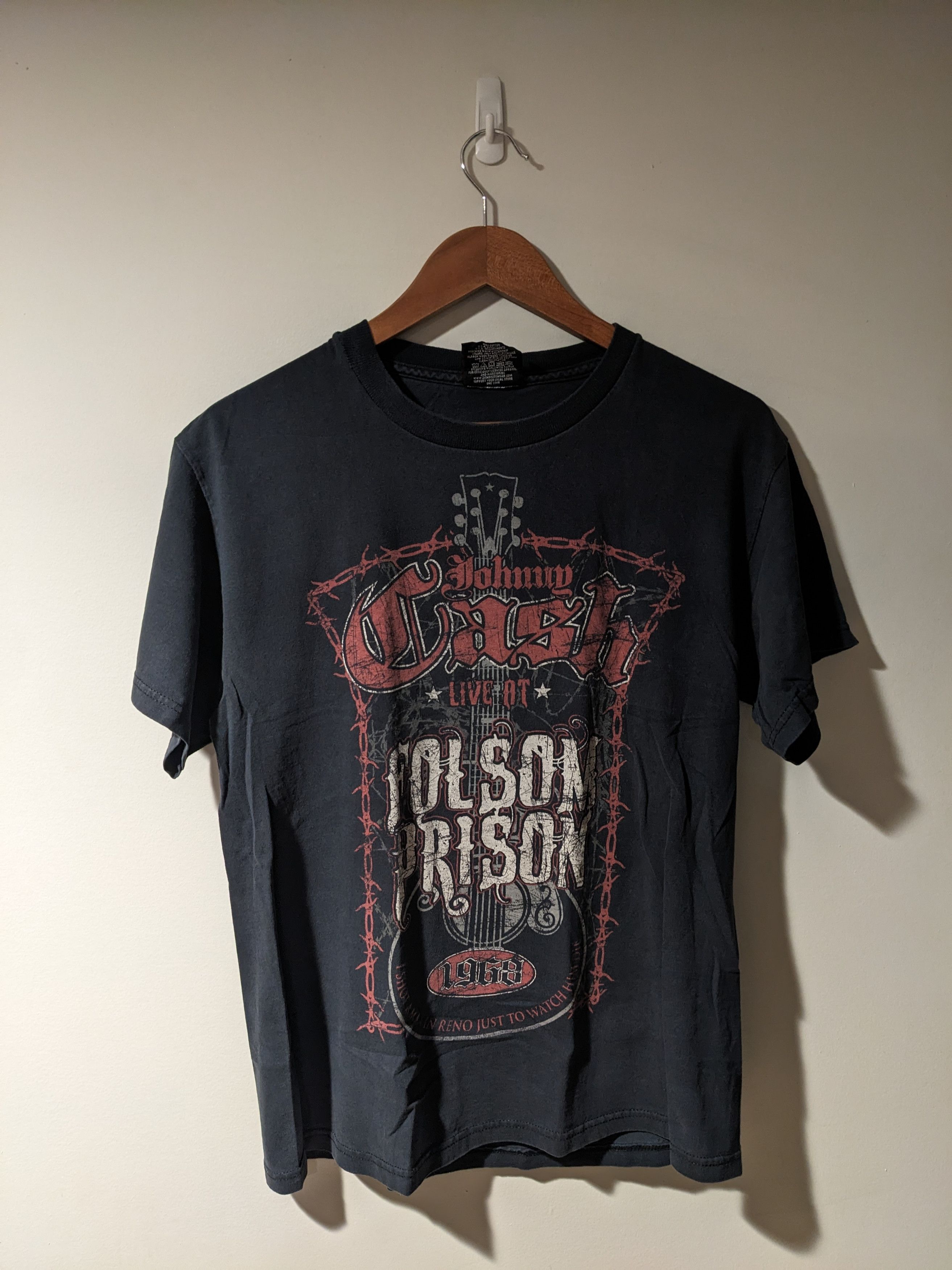 Vintage × Zion Rootswear Vintage Y2K Johnny Cash Live Tour Zion Black Medium T-Shirt Size US M / EU 48-50 / 2 - 1 Thumbnail