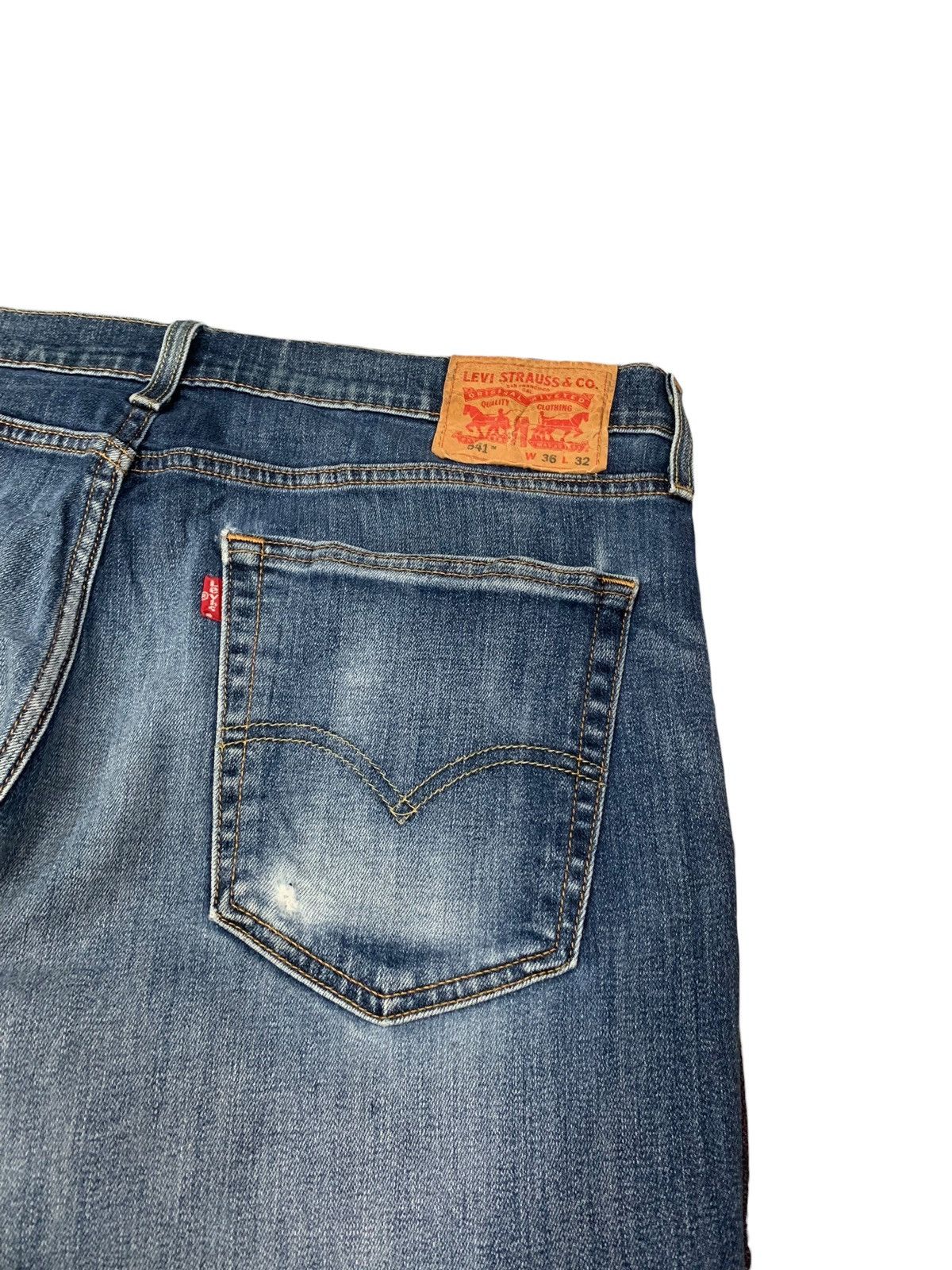 Levi's Levis 541 Stonewash Distressed Denim Pants (AB37) Size US 37 - 13 Thumbnail