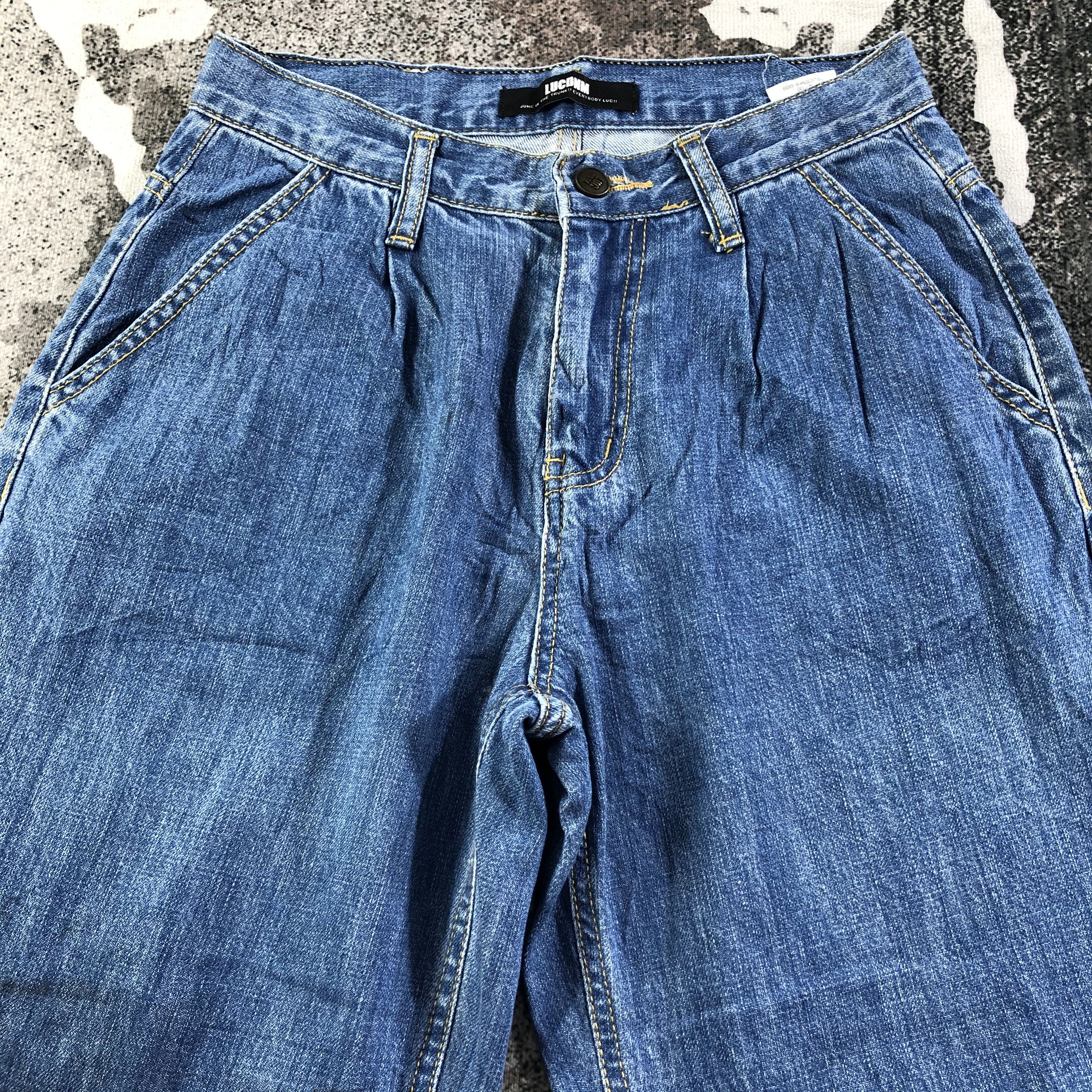 Japanese Brand Japanese Brand LUCDNM Jeans Blue Baggy Denim KJ1755 Size 28" / US 6 / IT 42 - 3 Thumbnail