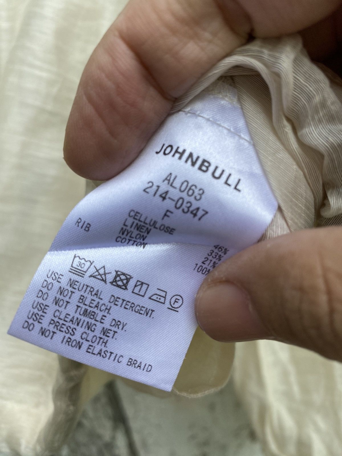 If Six Was Nine × Japanese Brand × Johnbull Woman John Bull Linen Cellulose Cropped Embroided Bomber Size L / US 10 / IT 46 - 10 Thumbnail
