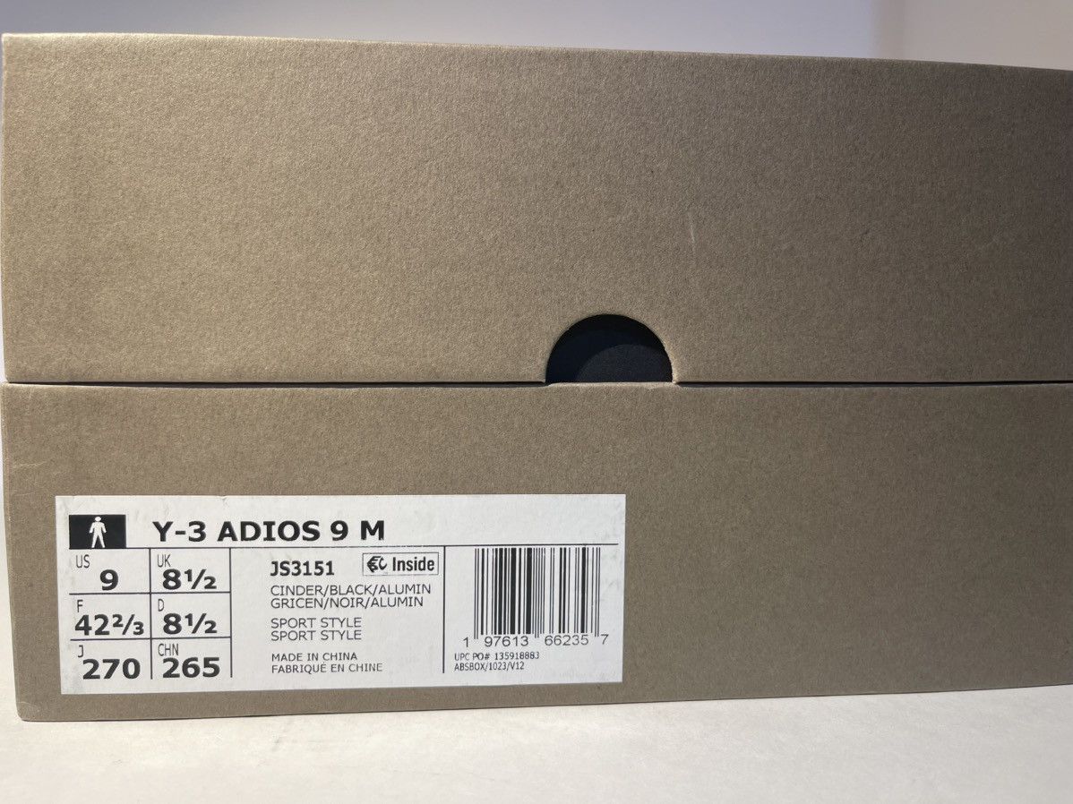 Adidas × Y's Adidas Y3 Adizero Adios 9 Black Trainers by Yohji Yamamoto Size US 9 / EU 42 - 11 Thumbnail