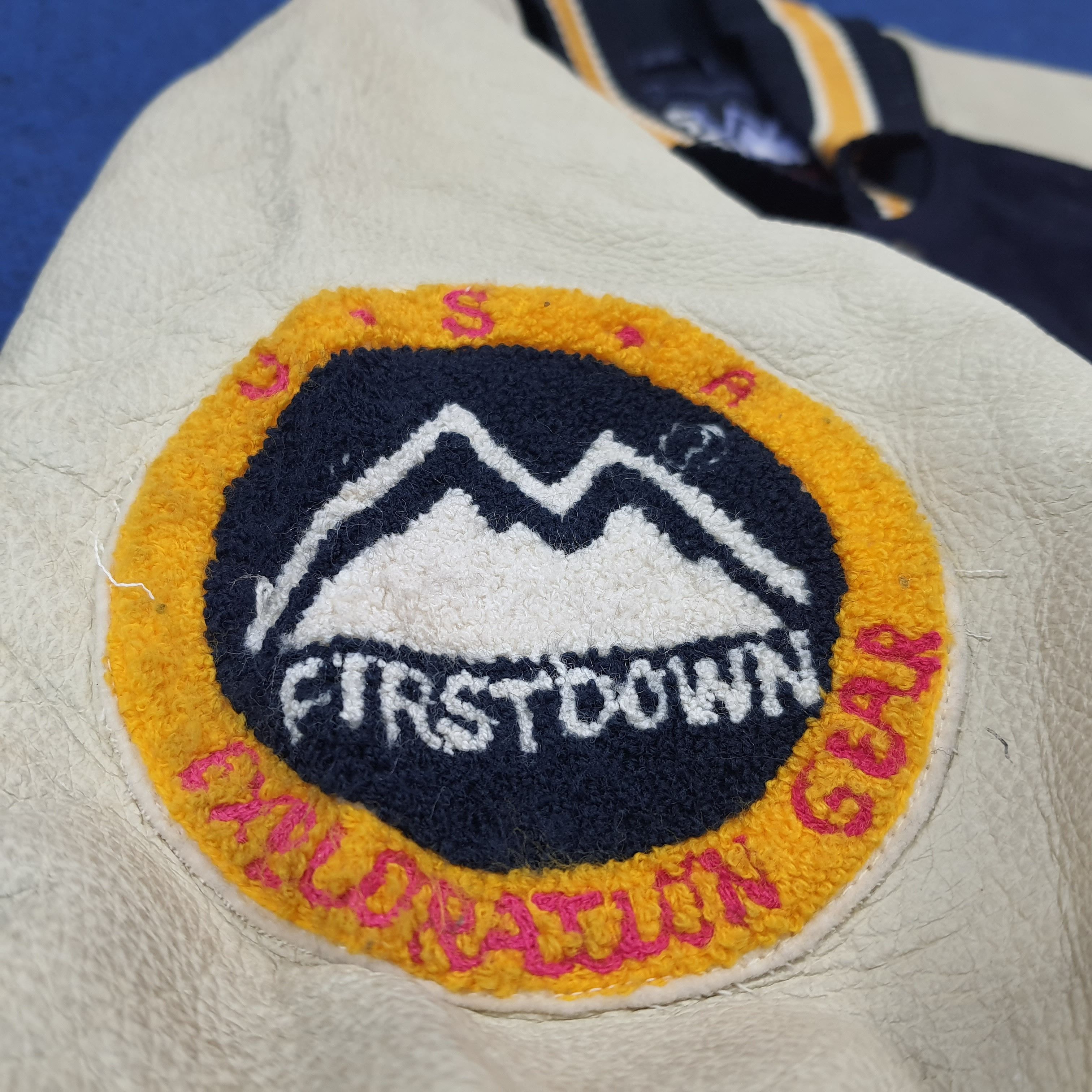 Vintage Vintage First Down Exploration USA Letterman Jacket C291N34 Size US L / EU 52-54 / 3 - 8 Thumbnail
