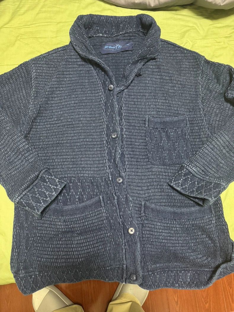 Porter Classic Porter Classic Knitted Cardigan in Large Size Size US L / EU 52-54 / 3 - 1 Thumbnail