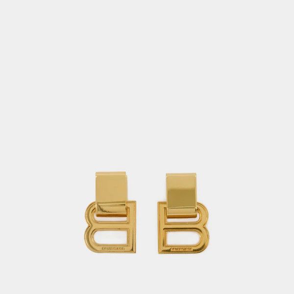 Balenciaga o1srvl11e1124 Size: OS / Hourglass Crash M Earrings in Gold Size ONE SIZE - 1 Preview
