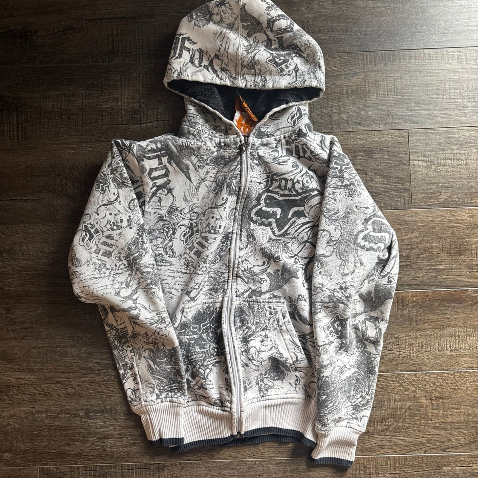 Fox Racing Vintage fox racing AOP hoodie | Grailed