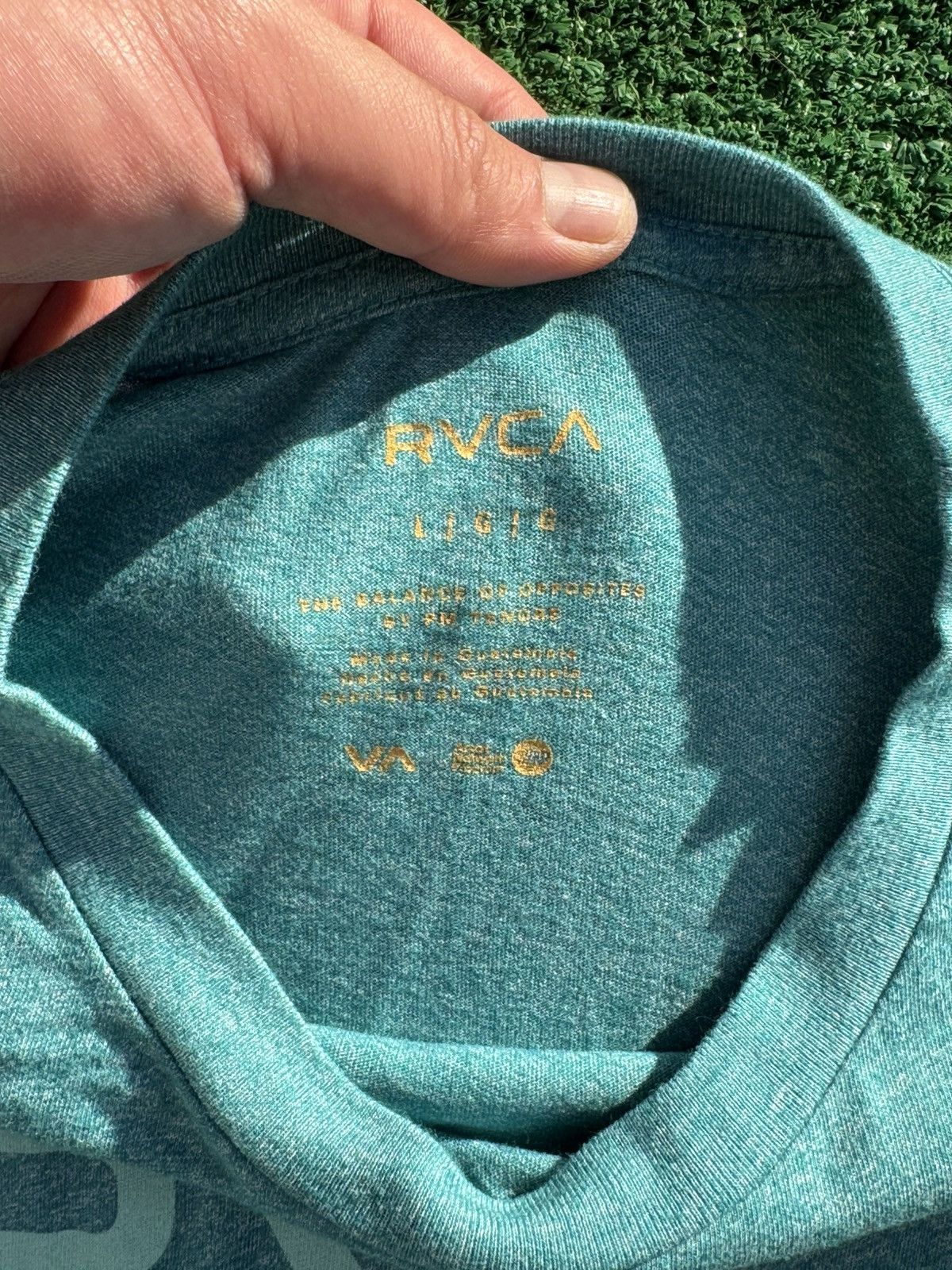 RVCA RVCA Blue Logo T-Shirt Size US L / EU 52-54 / 3 - 2 Thumbnail