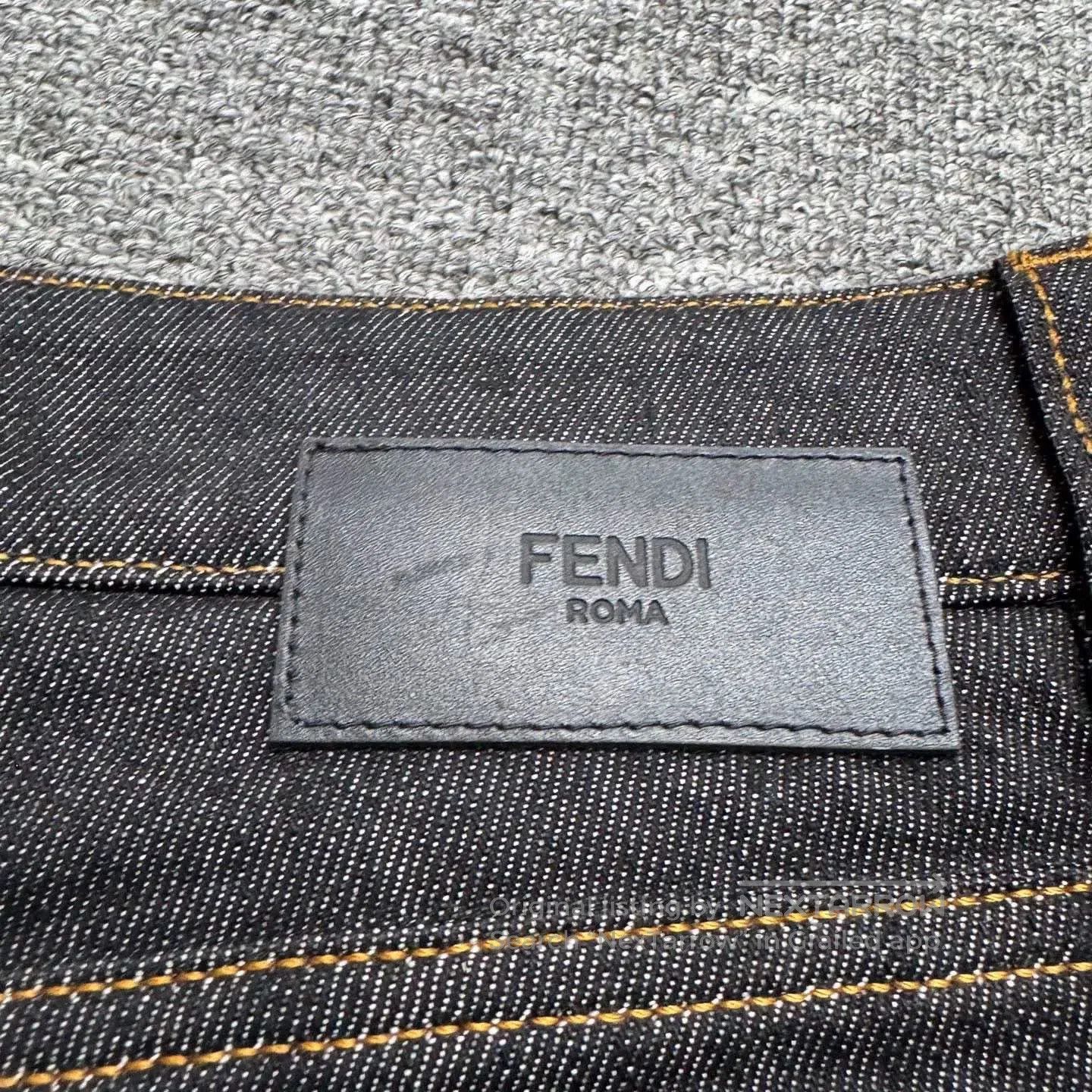 Fendi Fendi Gold Logo Denim Jeans. Size US 33 - 6 Thumbnail