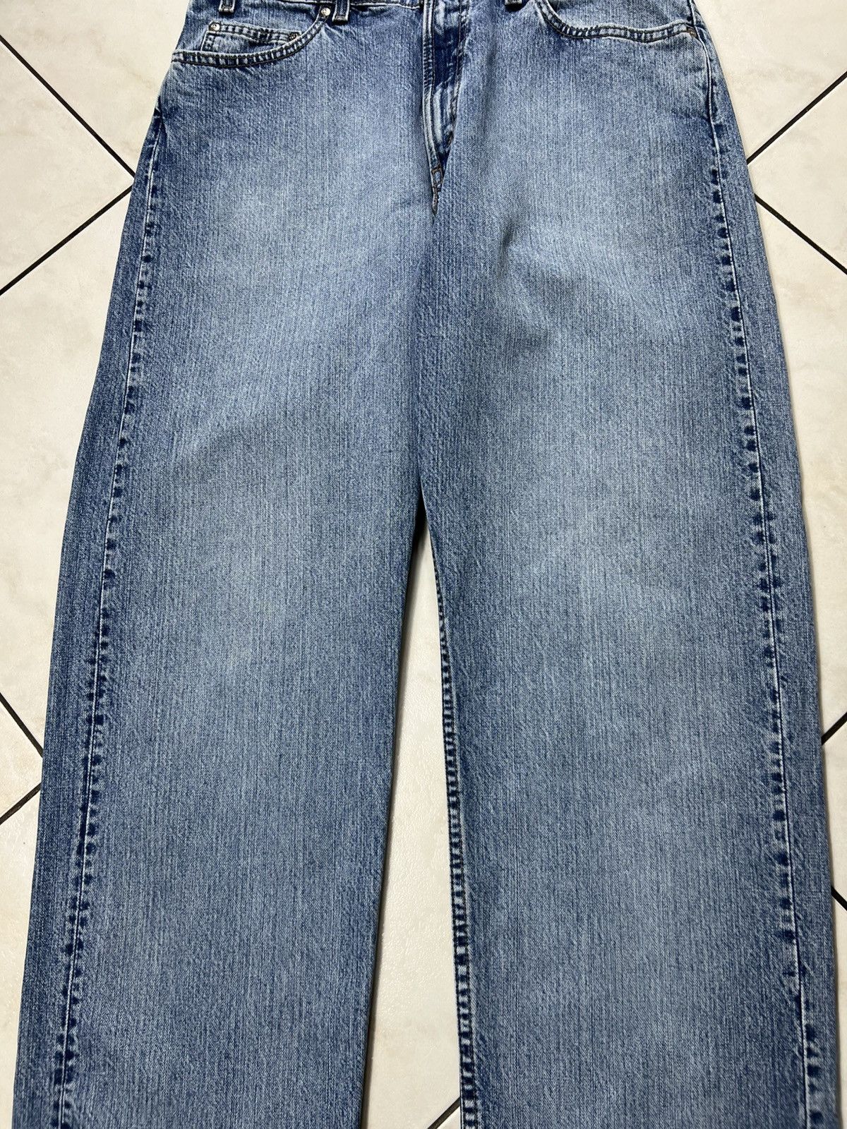 Levi's Vintage 90s Levi’s silver tab baggy retro washed denim jeans Size US 34 / EU 50 - 4 Thumbnail