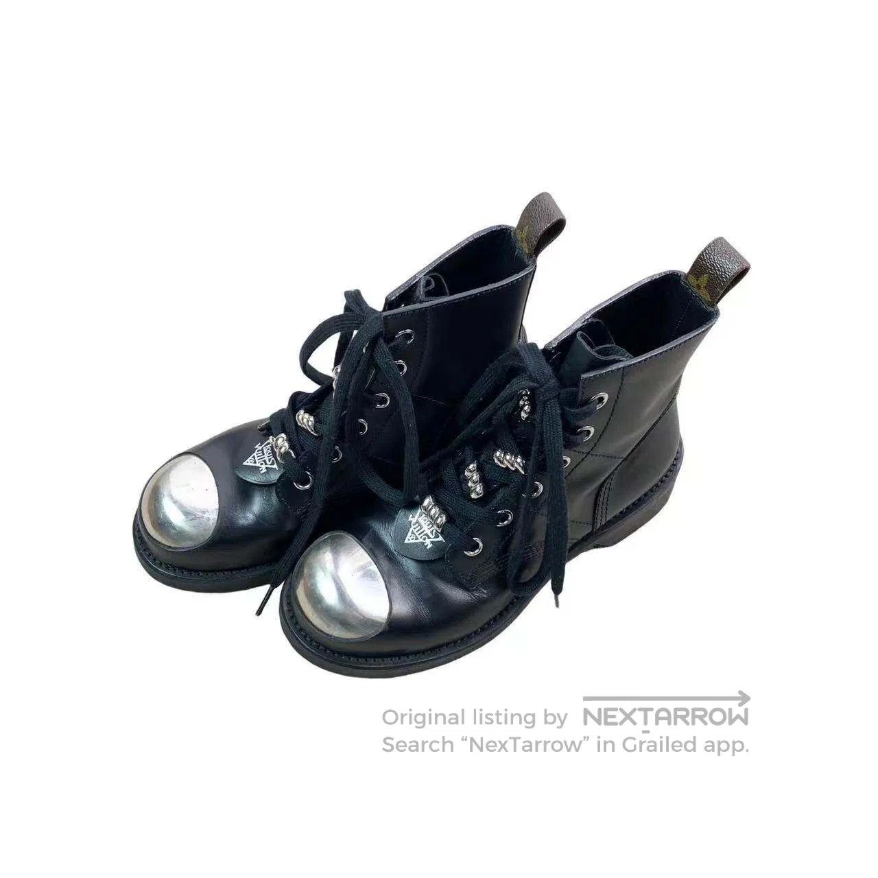 Louis Vuitton Louis Vuitton Round-toed booties with presbyoped heels| Size US 6.5 / IT 36.5 - 1 Thumbnail