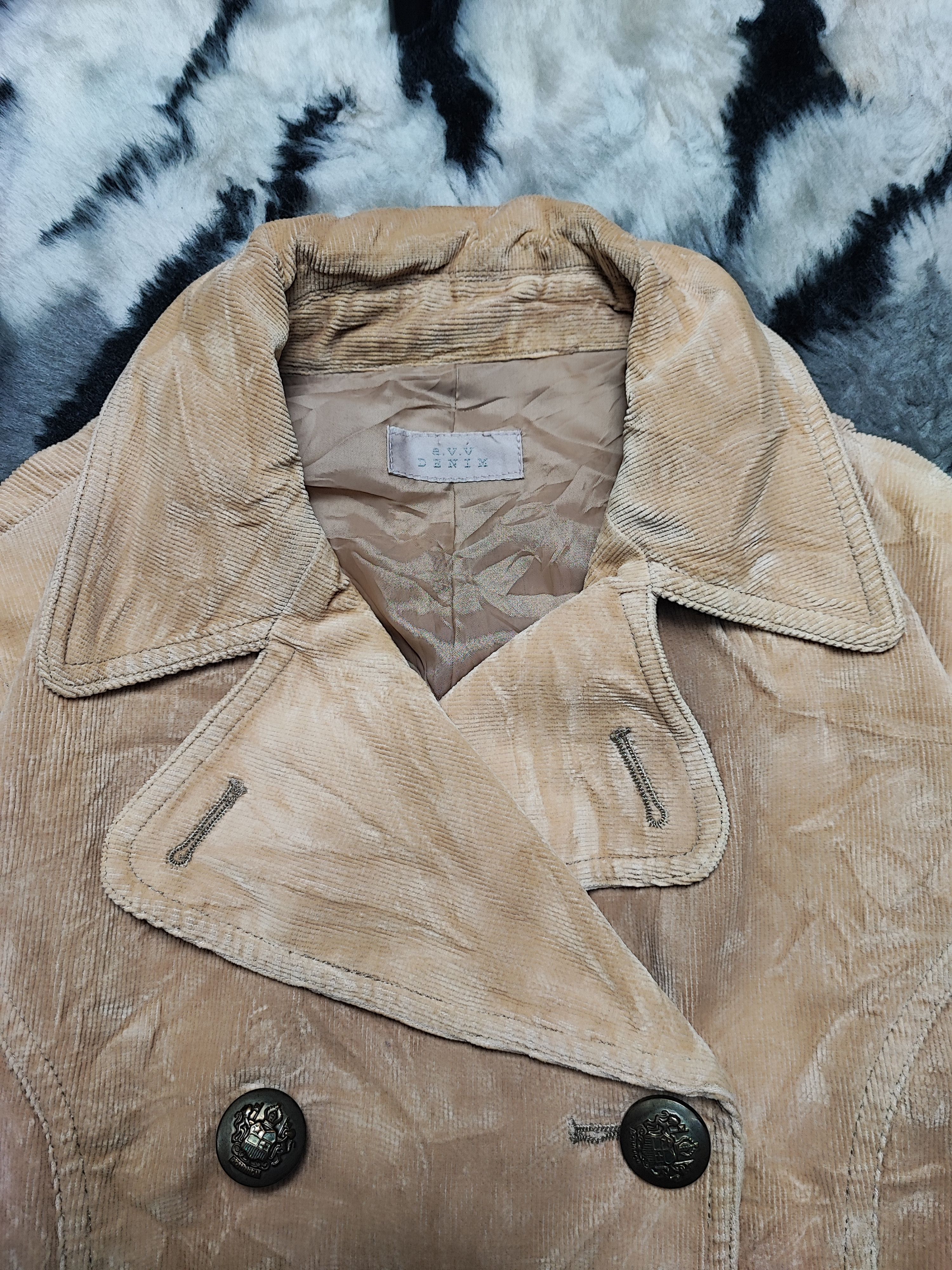 Japanese Brand AVV DENIM JACKET CORDUROY Size M / US 6-8 / IT 42-44 - 6 Thumbnail