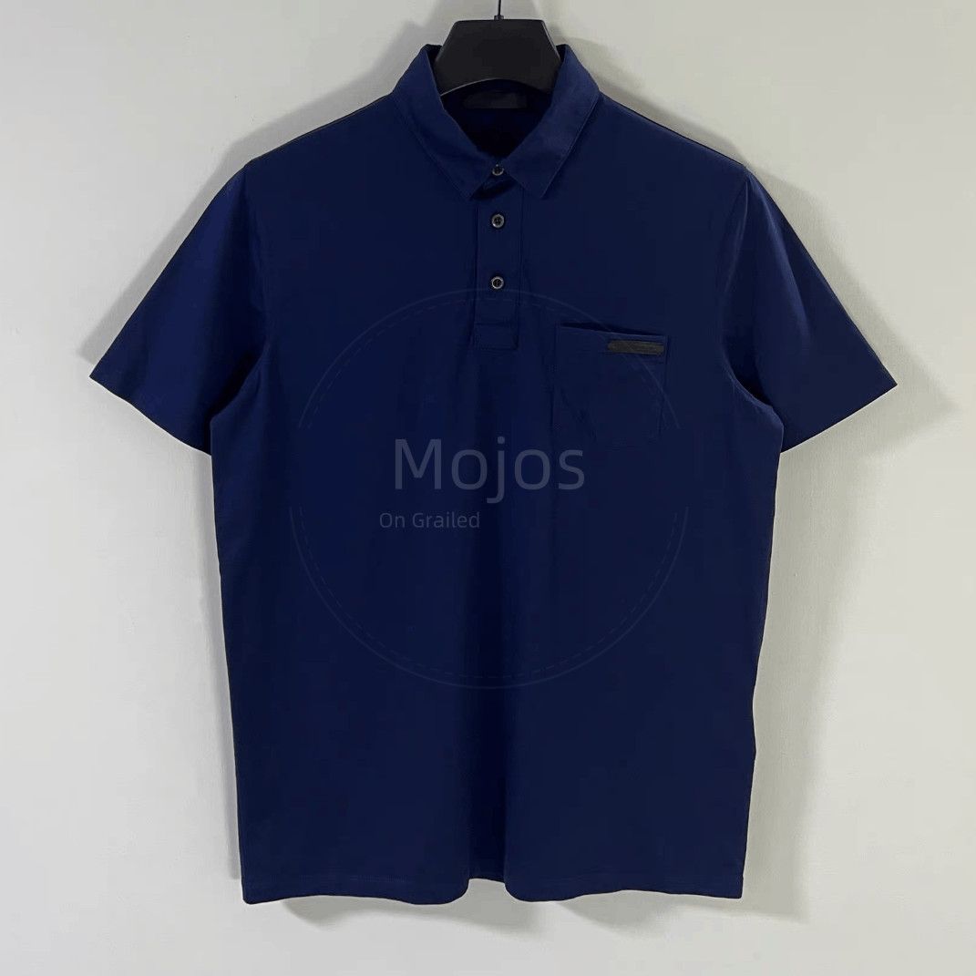 Prada Prada Black Logo Patch Polo-2508 Size US M / EU 48-50 / 2 - 1 Thumbnail