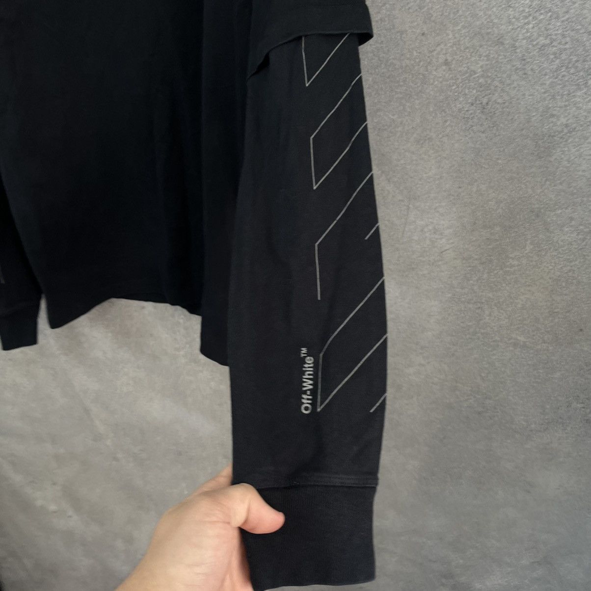 Off-White Off White Long Sleeve Big Logo Black Size US S / EU 44-46 / 1 - 8 Thumbnail