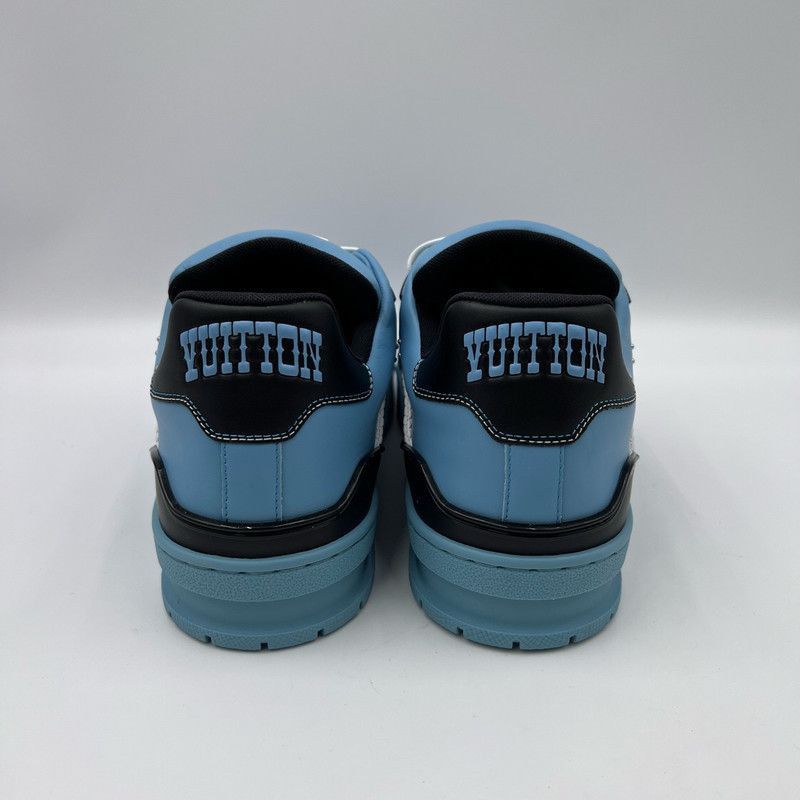 Louis Vuitton Louis Vuitton Blue and Black Low Top Trainers -2508 Size US 8 / EU 41 - 3 Thumbnail