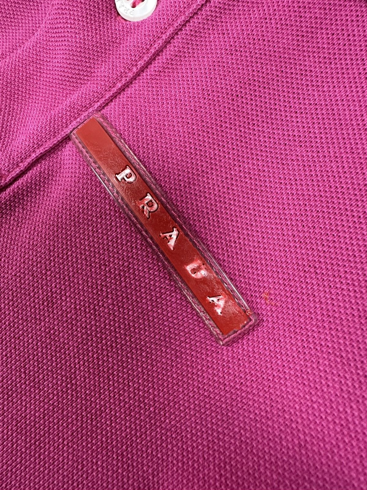 Prada PRADA Pink Polos Shirt Red Tab Size L Size US L / EU 52-54 / 3 - 5 Thumbnail