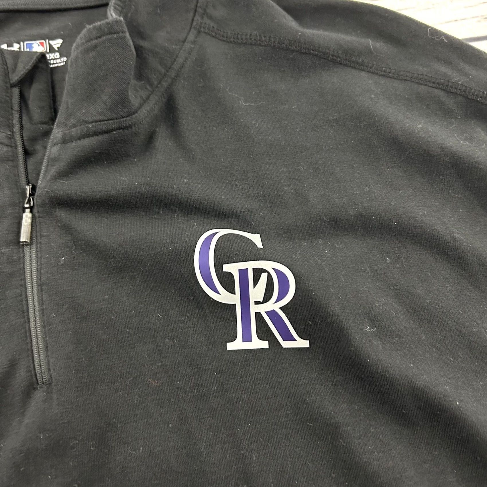 Under Armour Under Armour Heatgear Colorado Rockies Pullover 1/4 Zip Jacket Men's 2XL Black Size US XXL / EU 58 / 5 - 3 Thumbnail