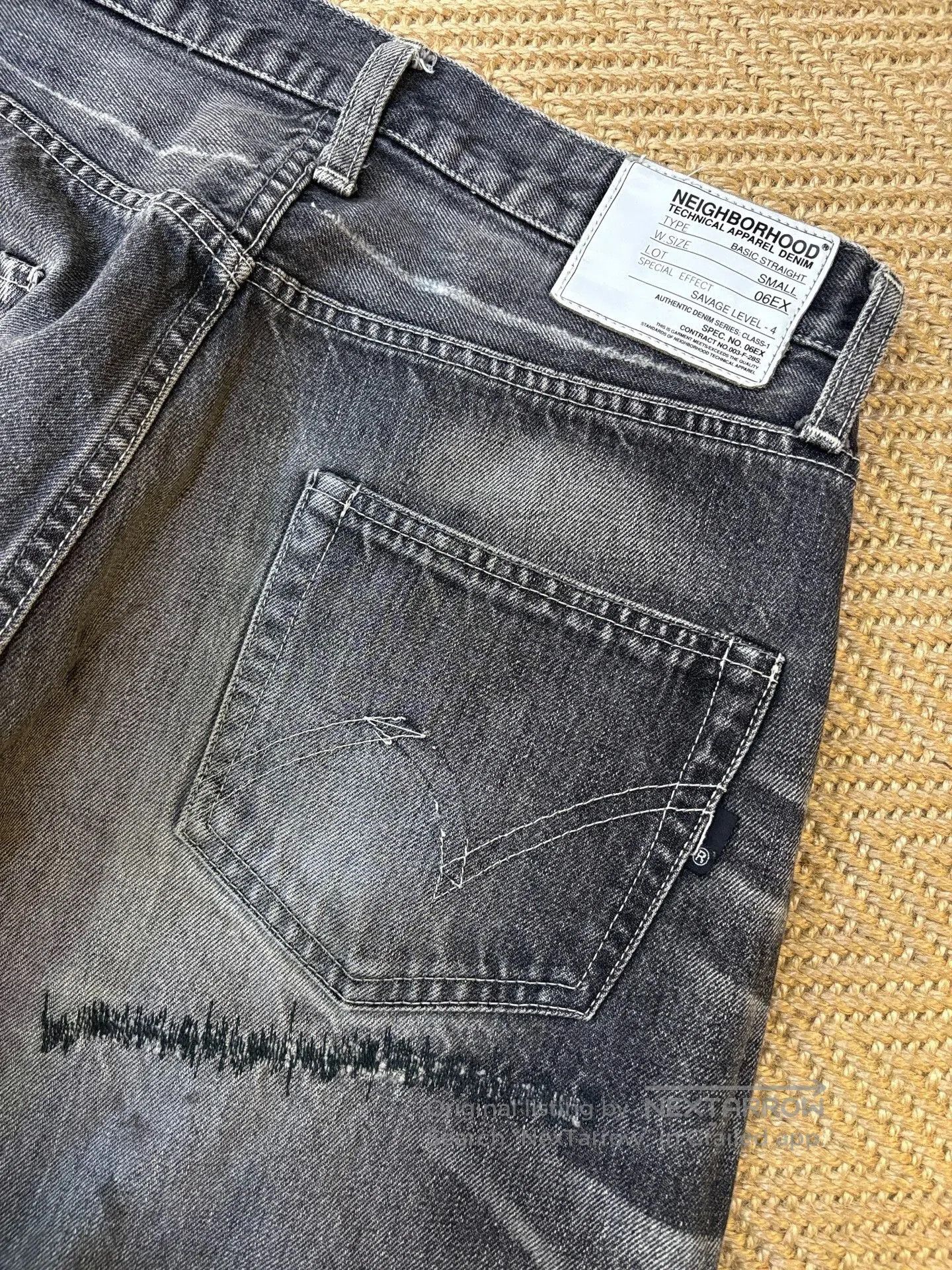Neighborhood NEIGHBORHOOD 06EX KNEEL Distressed Jeans. Size US 26 / EU 42 - 6 Thumbnail