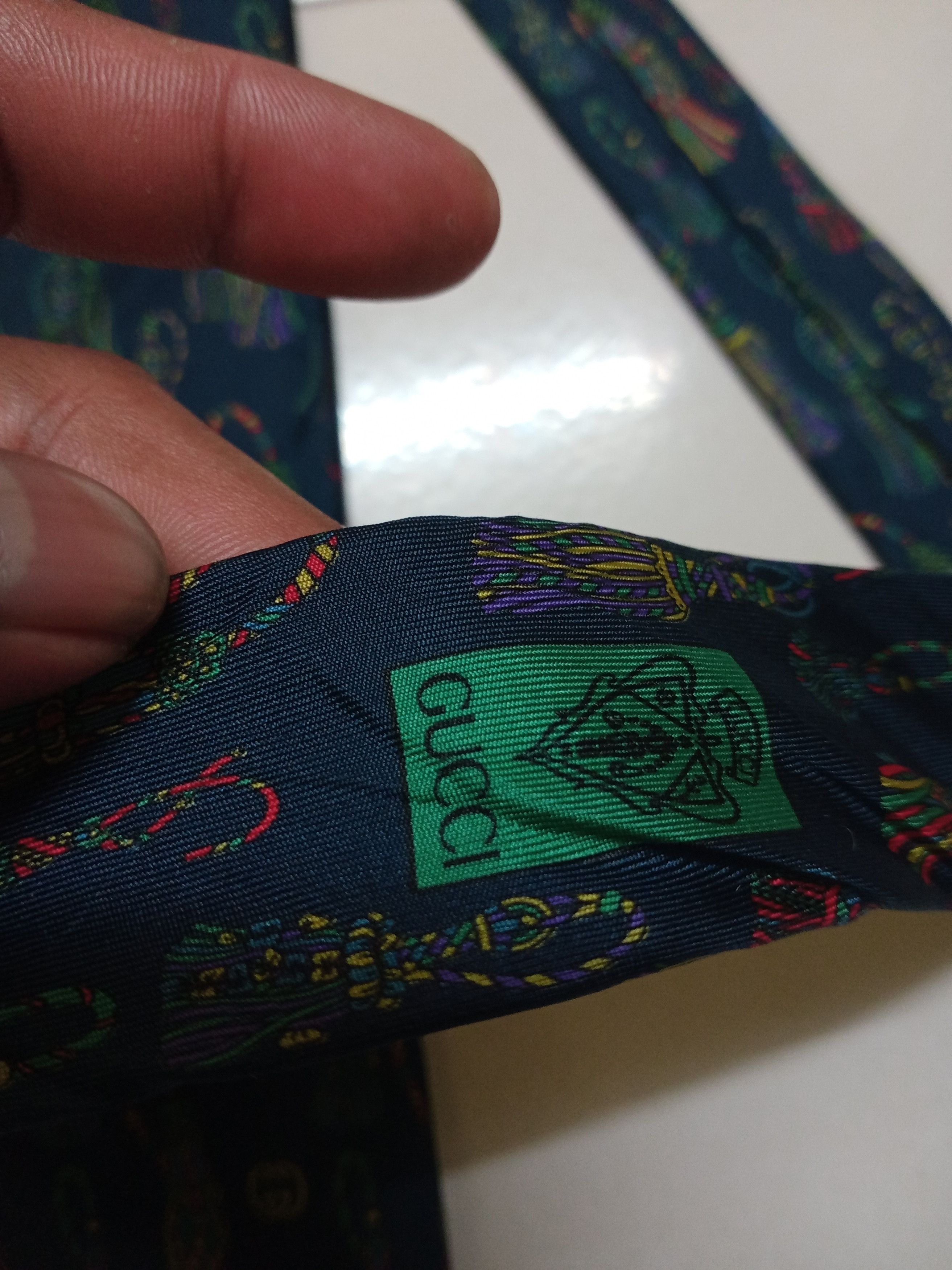 Gucci Rare Vintage GUCCI Silk Tie Size ONE SIZE - 6 Thumbnail