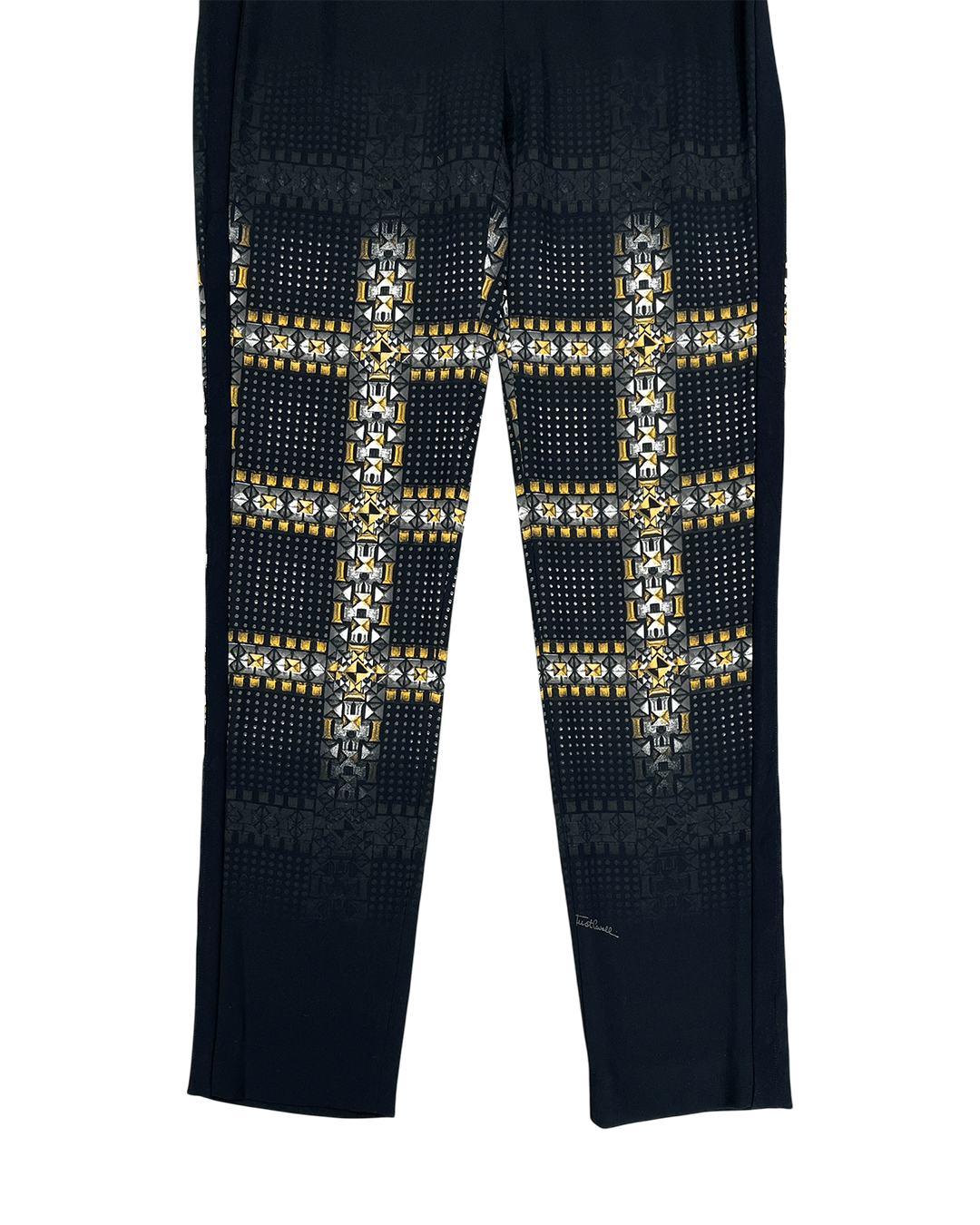 Just Cavalli Just Cavalli AW12 Geometric Cross Printed Trousers Size 27" / US 4 / IT 40 - 7 Thumbnail