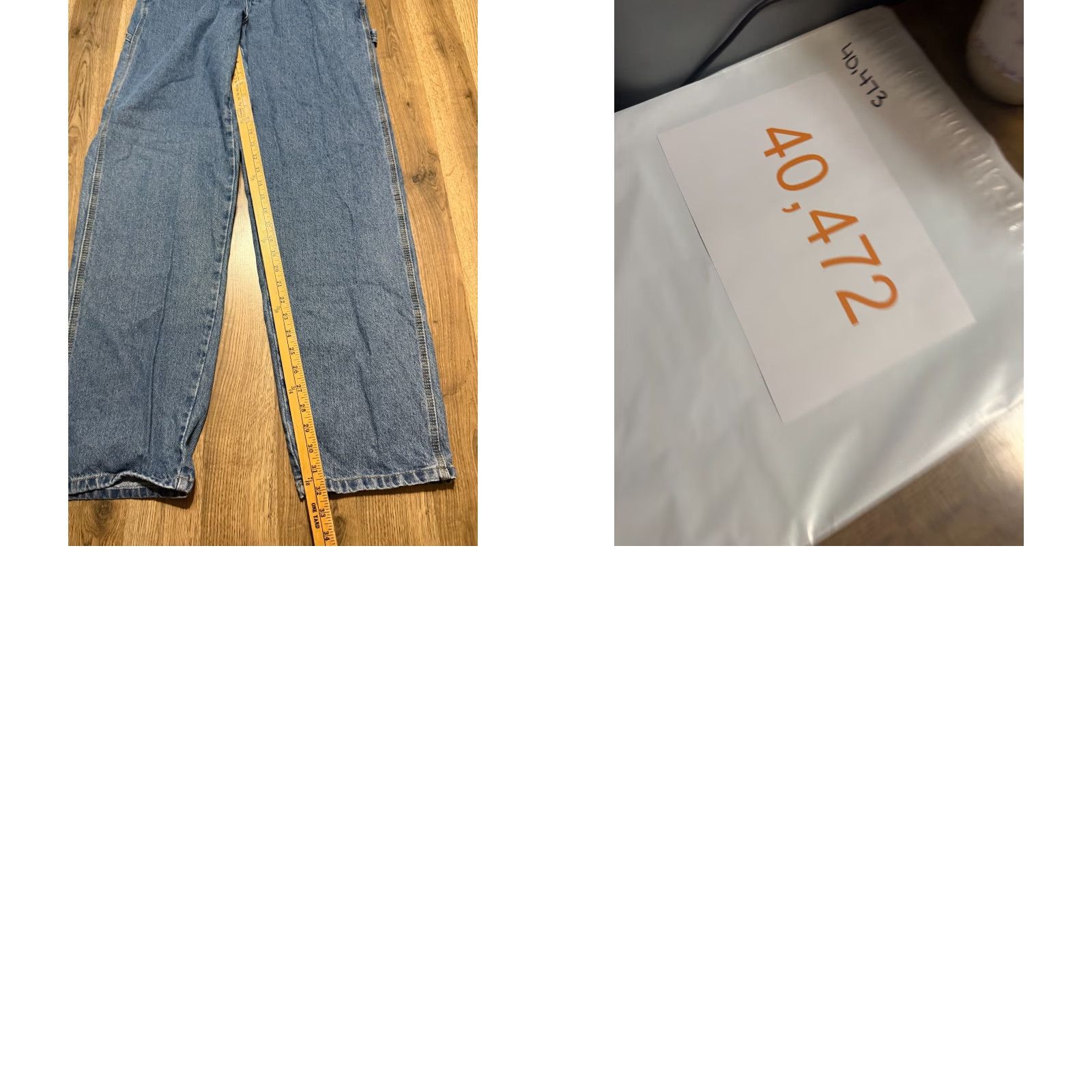 Vintage Rugged Wear Jeans Men 33x34 Blue Denim Straight Leg Pockets 5-Pocket Design Vintage No Size US 33 - 8 Thumbnail