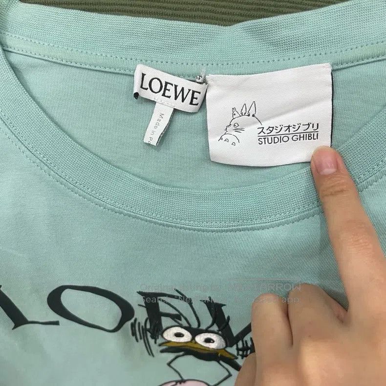 Loewe Loewe Cartoon Printed Cotton Short Sleeve T-Shirt Size M / US 6-8 / IT 42-44 - 3 Thumbnail